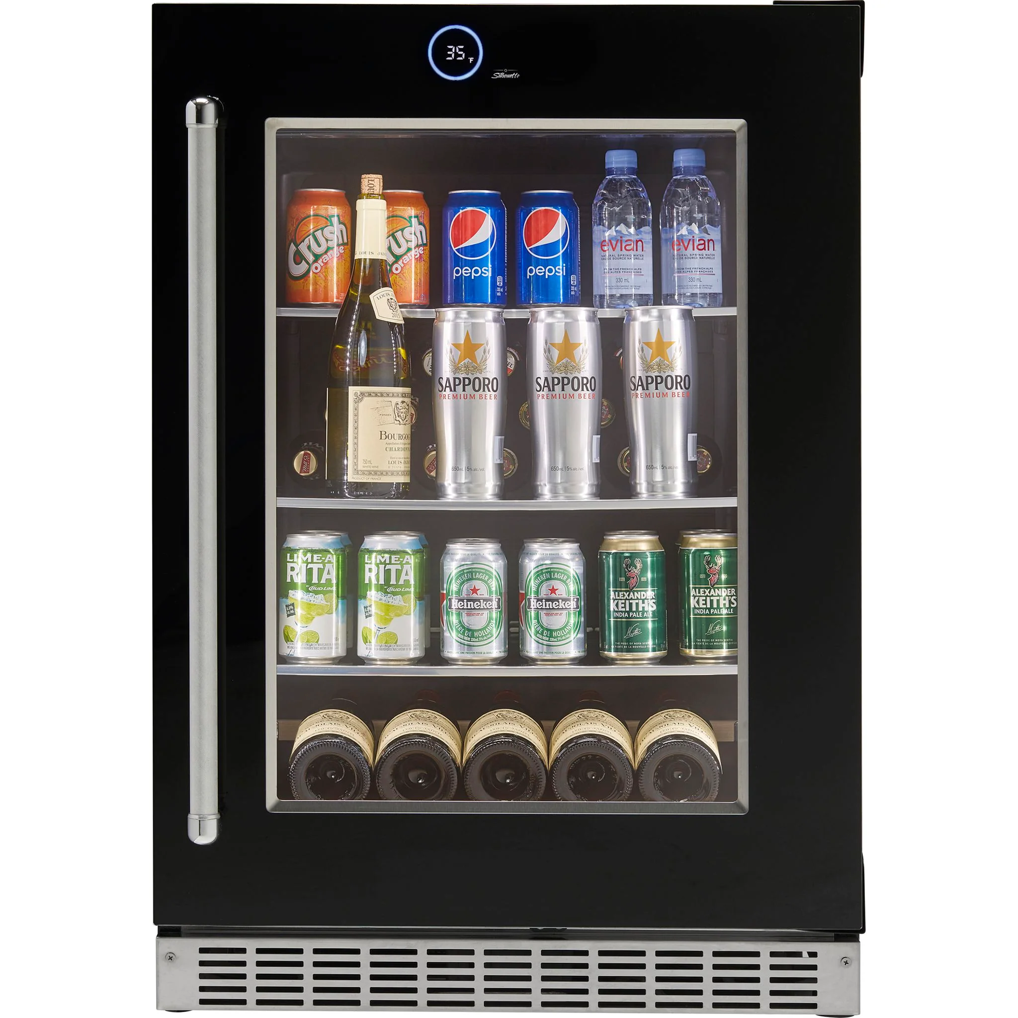 Silhouette – 24? Built-in Beverage Center -Stainless Steel (SRVBC050R) - Image 2