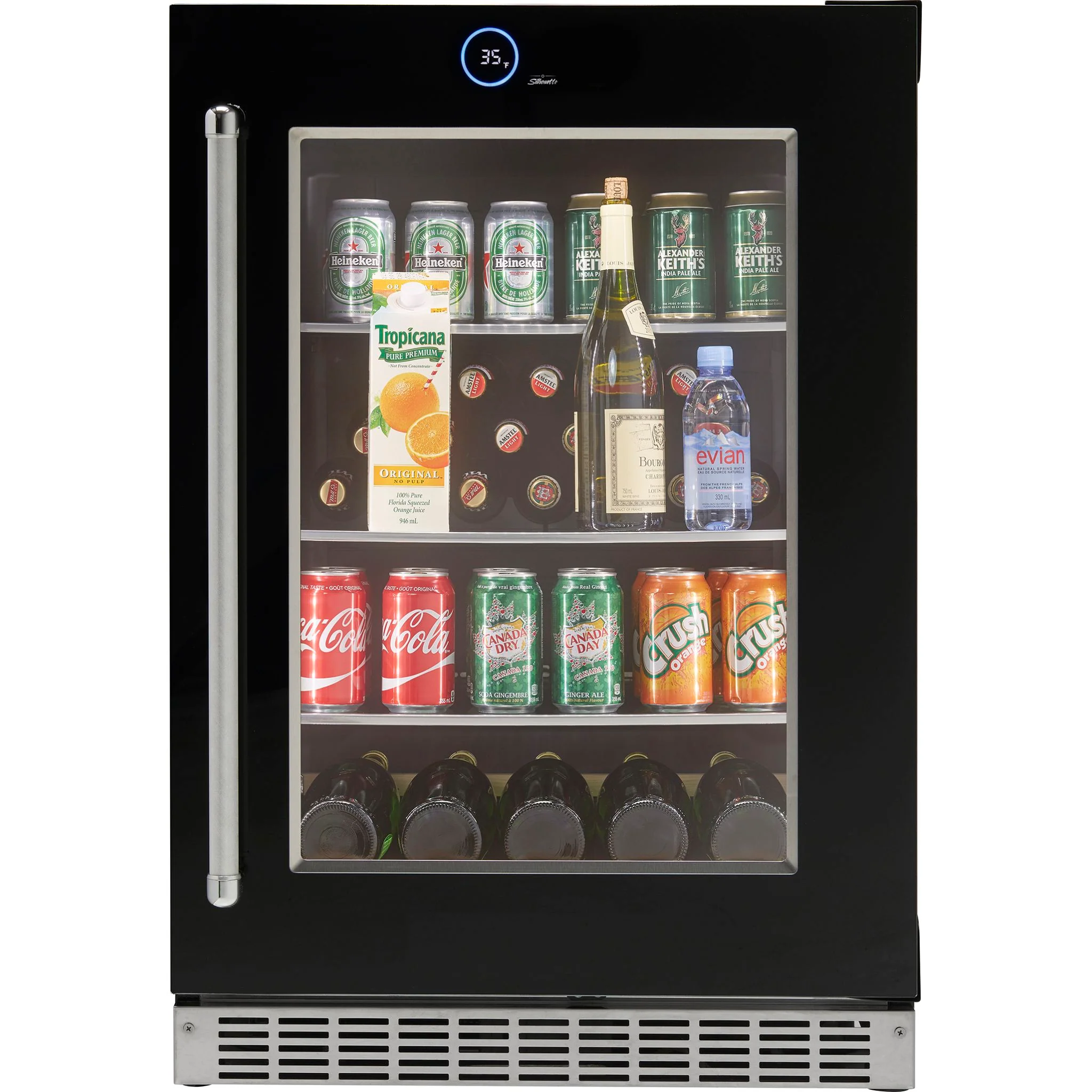 Silhouette – 24? Built-in Beverage Center -Stainless Steel (SRVBC050R) - Image 4