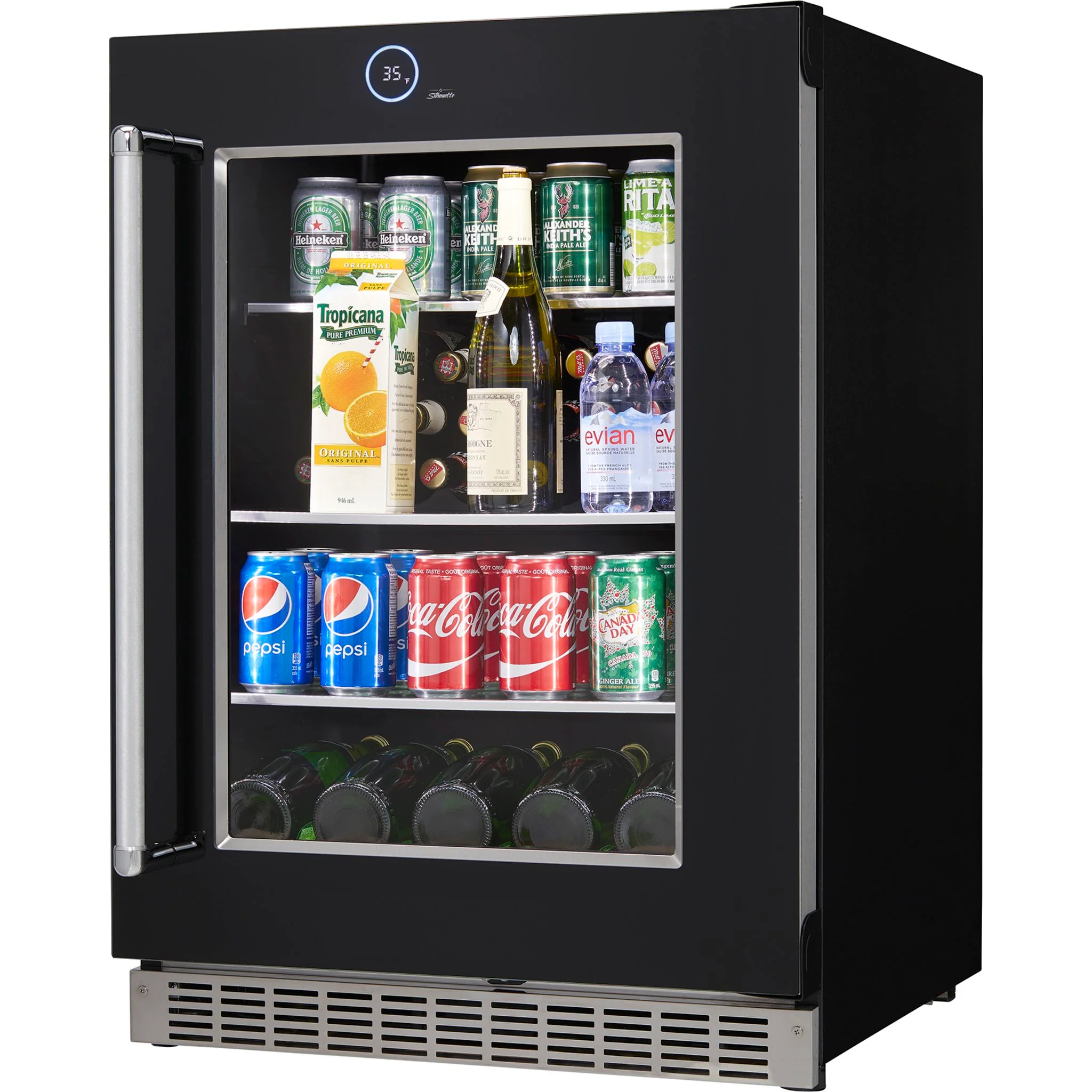 Silhouette – 24? Built-in Beverage Center -Stainless Steel (SRVBC050R) - Image 8