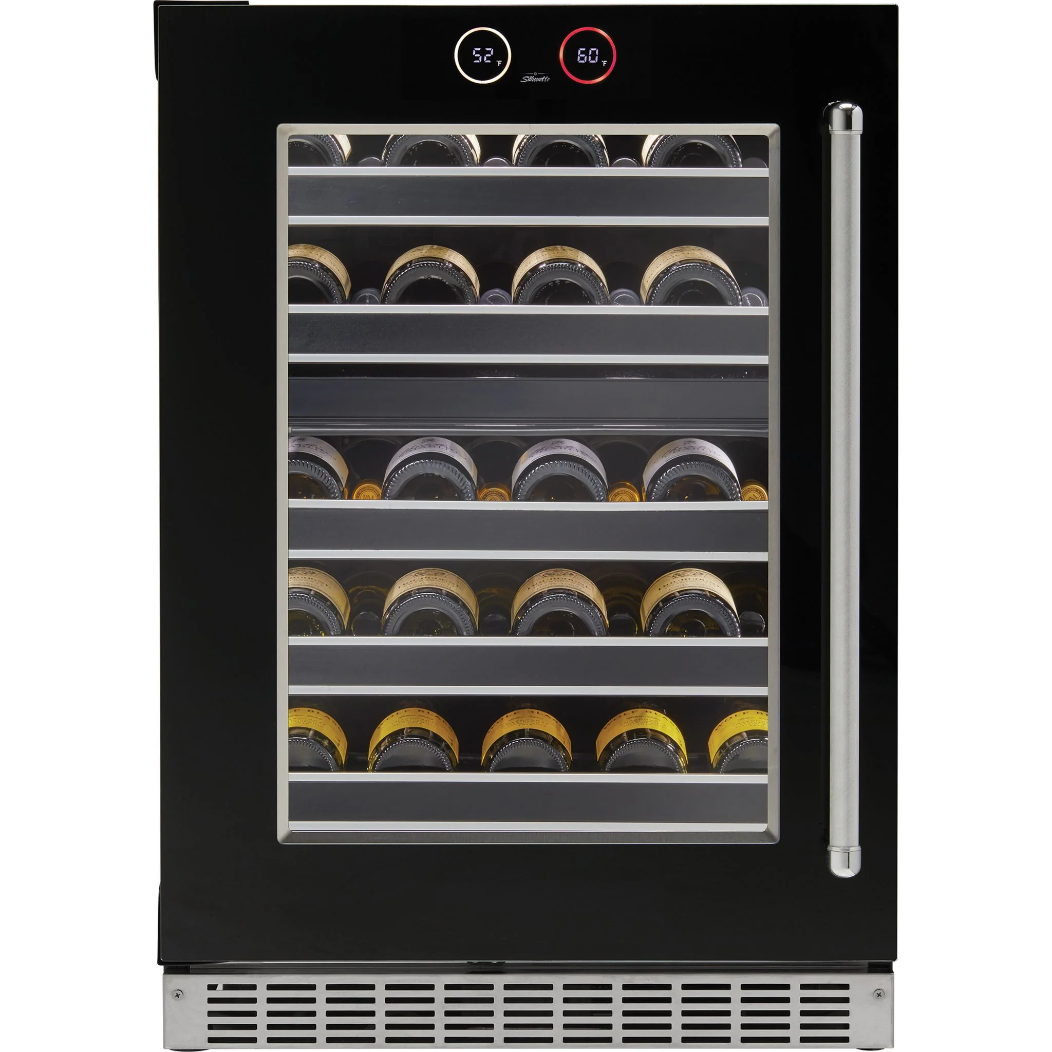 Silhouette Reserve – 24? Built-In Wine Cellar – Left Swing -Stainless Steel (SRVWC050L) - Image 2
