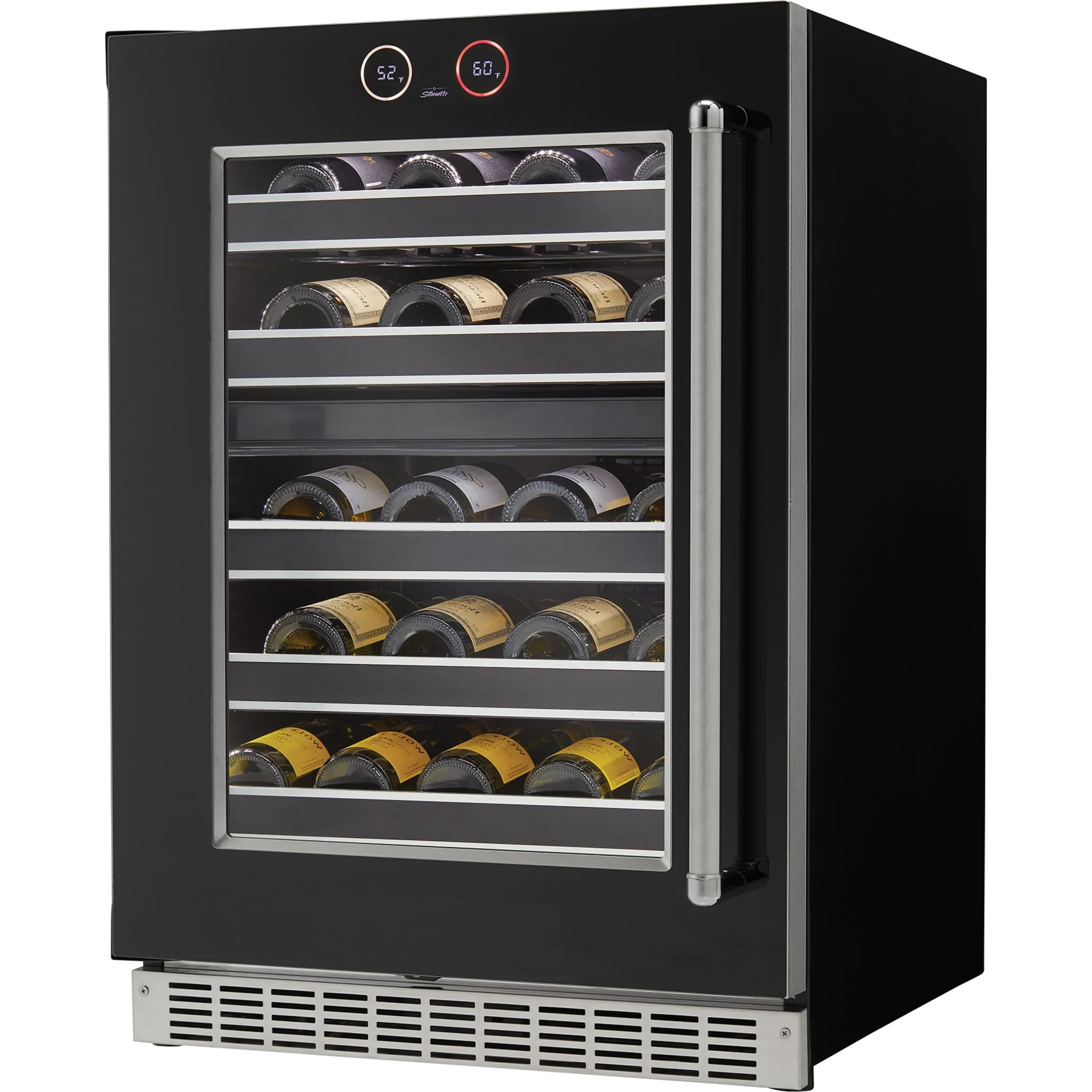 Silhouette Reserve – 24? Built-In Wine Cellar – Left Swing -Stainless Steel (SRVWC050L) - Image 4