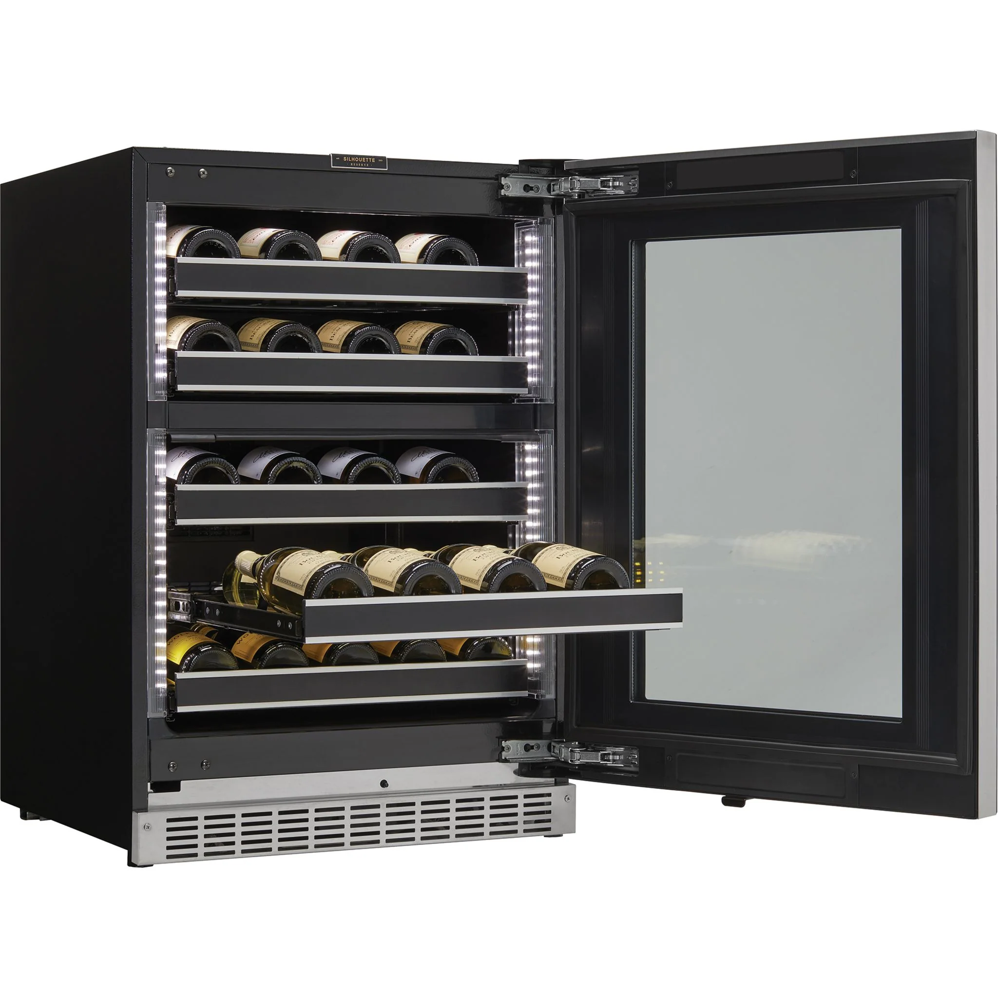 Silhouette Reserve – 24? Built-In Wine Cellar – Right Swing -Stainless Steel (SRVWC050R) - Image 9