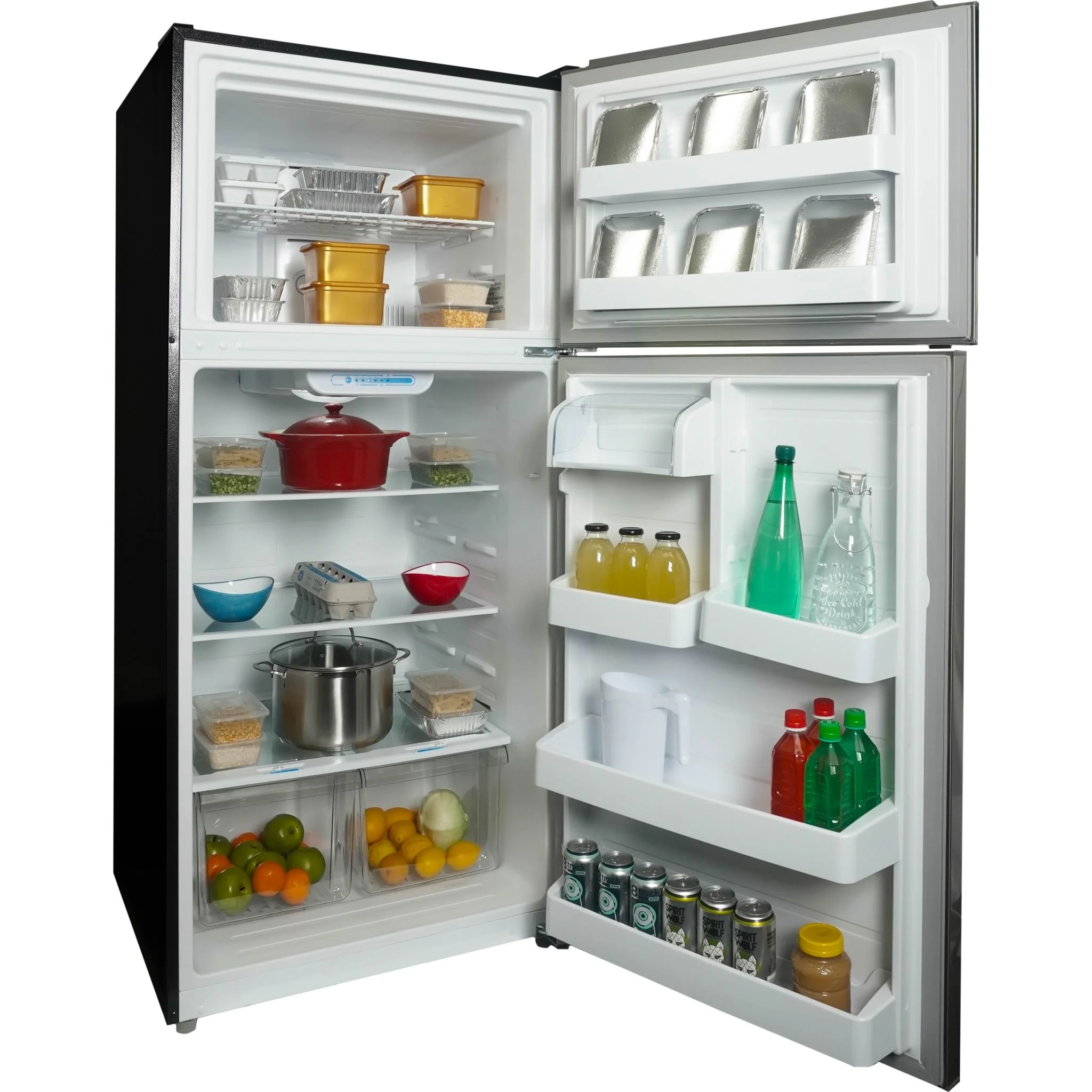 Danby 18.1 cu. ft. Apartment Size Fridge Top Mount -Stainless Steel (DFF180E2SSDB) - Image 4