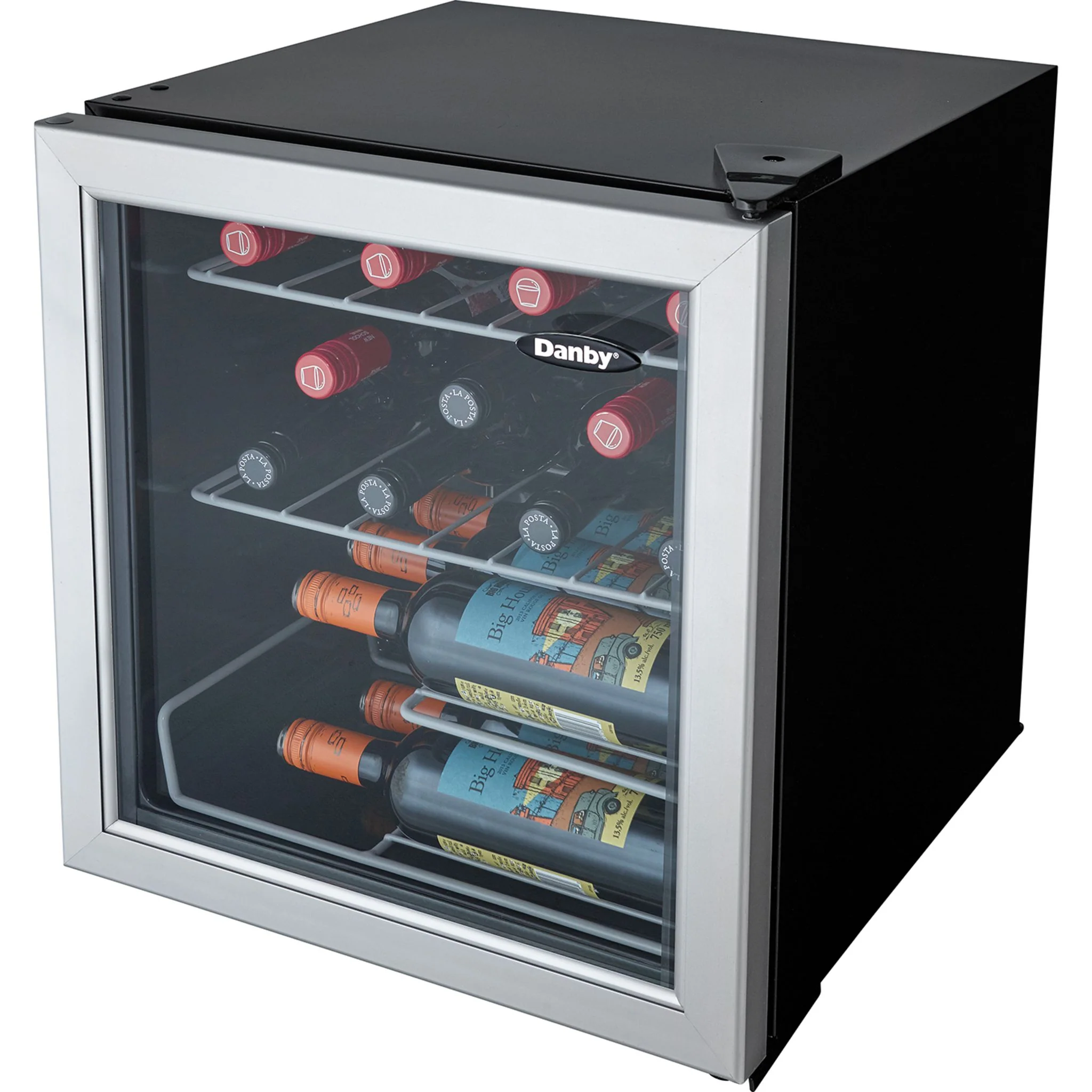 Danby 17 Bottle Free-Standing Wine Cooler in Platinum -Stainless Steel (DWC172BLPDB) - Image 7