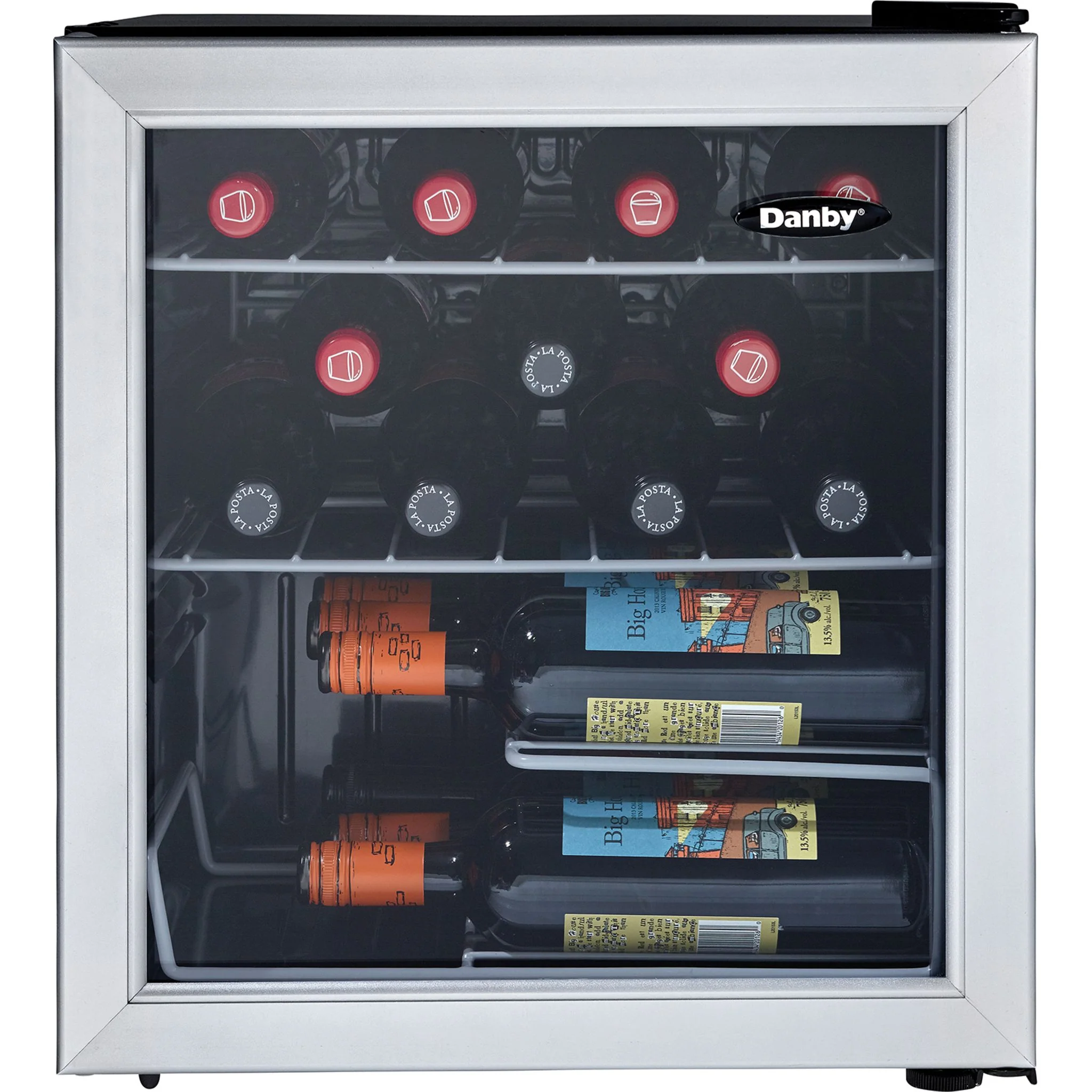 Danby 17 Bottle Free-Standing Wine Cooler in Platinum -Stainless Steel (DWC172BLPDB) - Image 9