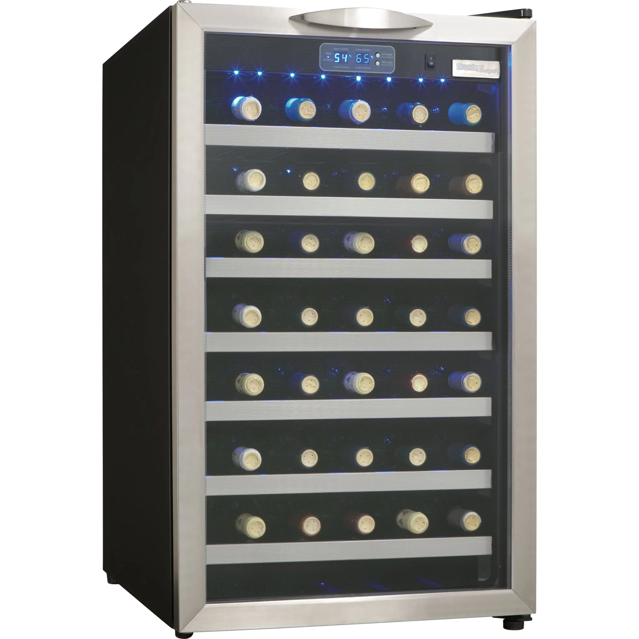 Danby Designer 45 Bottle Wine Cooler -Black/Stainless (DWC458BLS) - Image 2