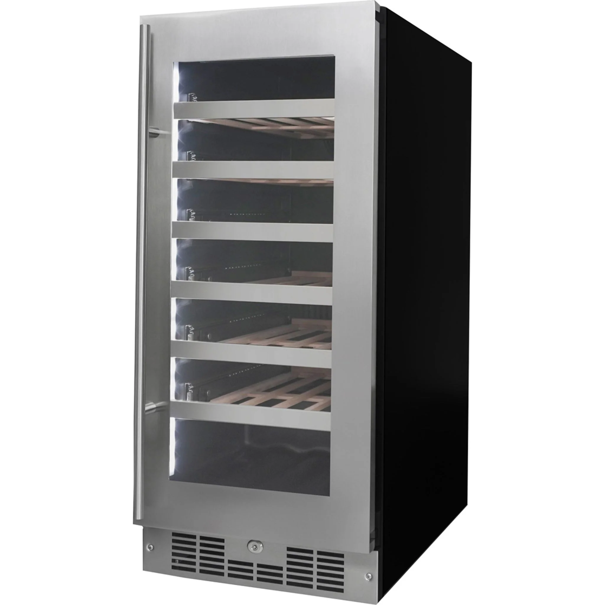 Silhouette Pro – 28 Bottle Built-In Wine Cellar  -Stainless Steel (SPRWC031D1SS) - Image 2