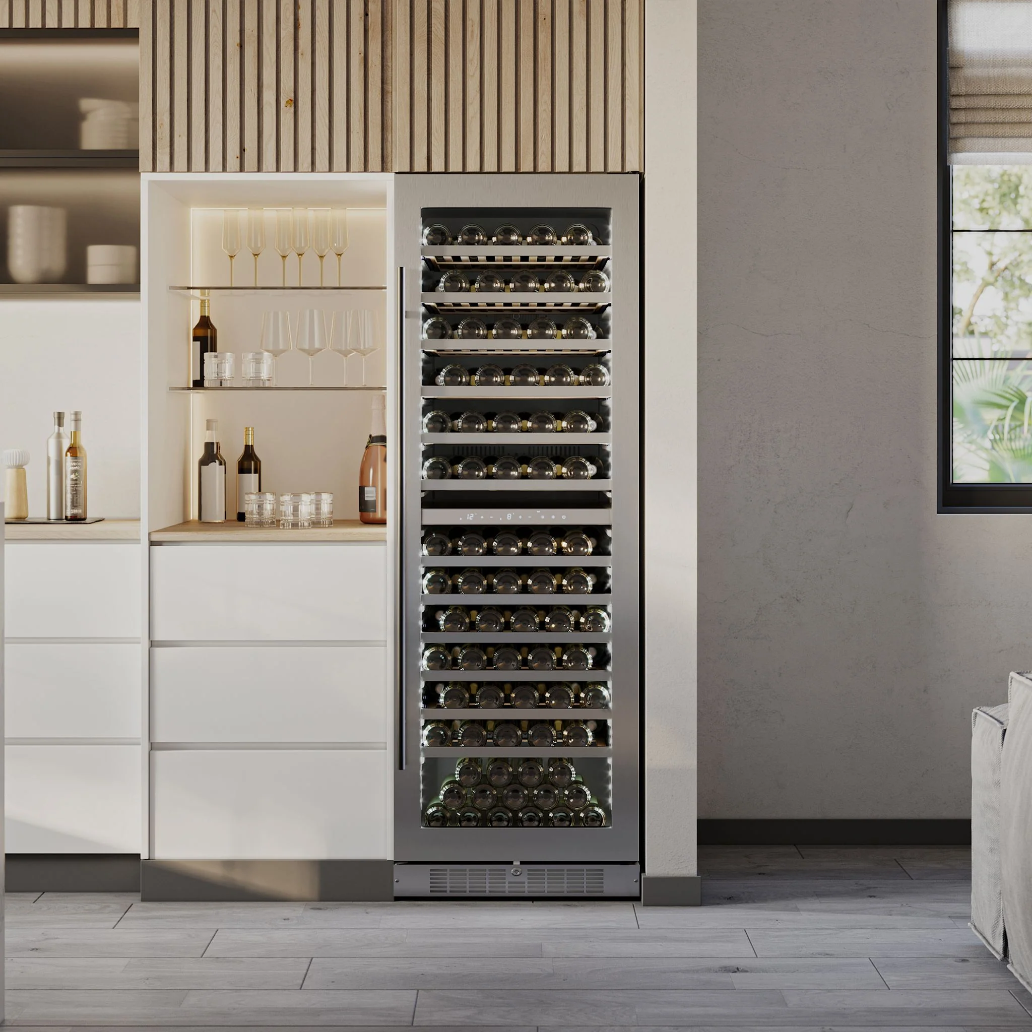Silhouette Pro – 24? Built-In Wine Cellar  -Stainless Steel (SPRWC140D1SS) - Image 8
