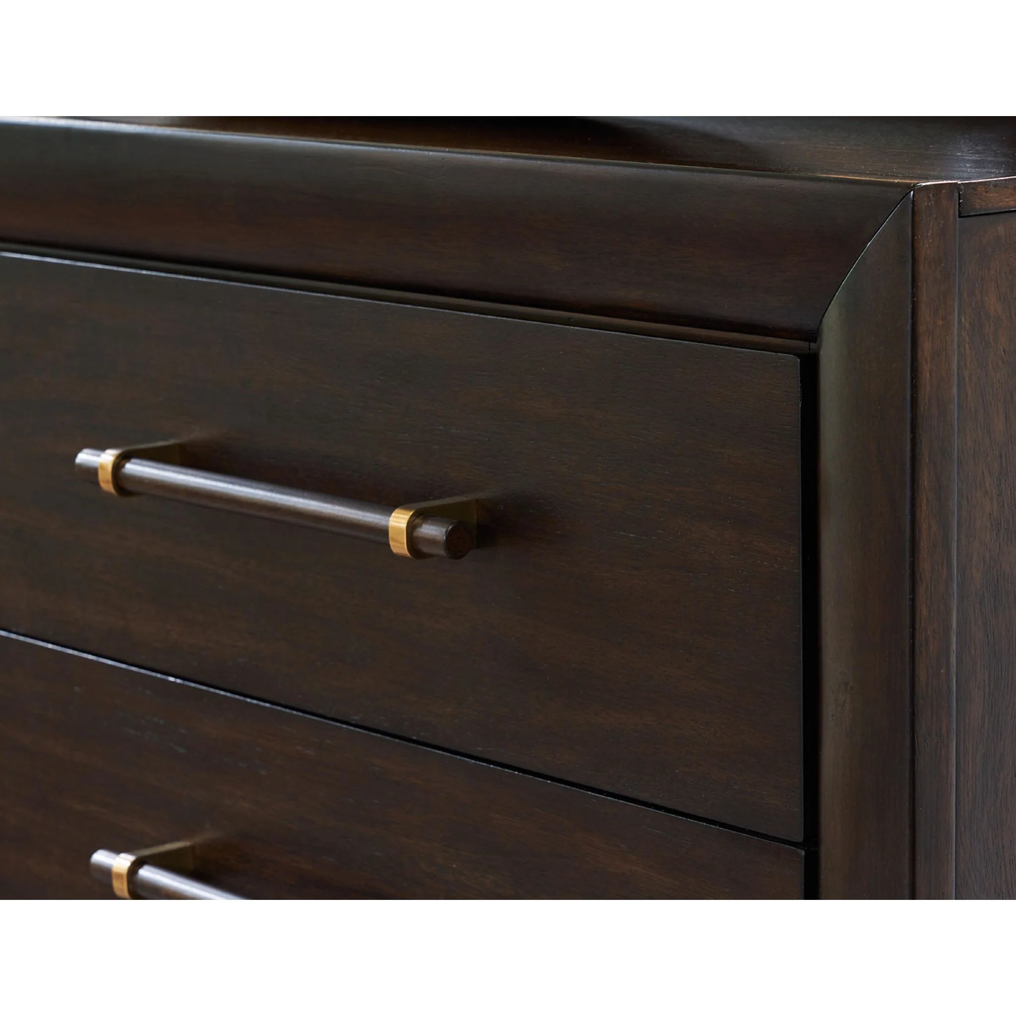 Dantenton Dresser and Mirror - Merlot - Image 5