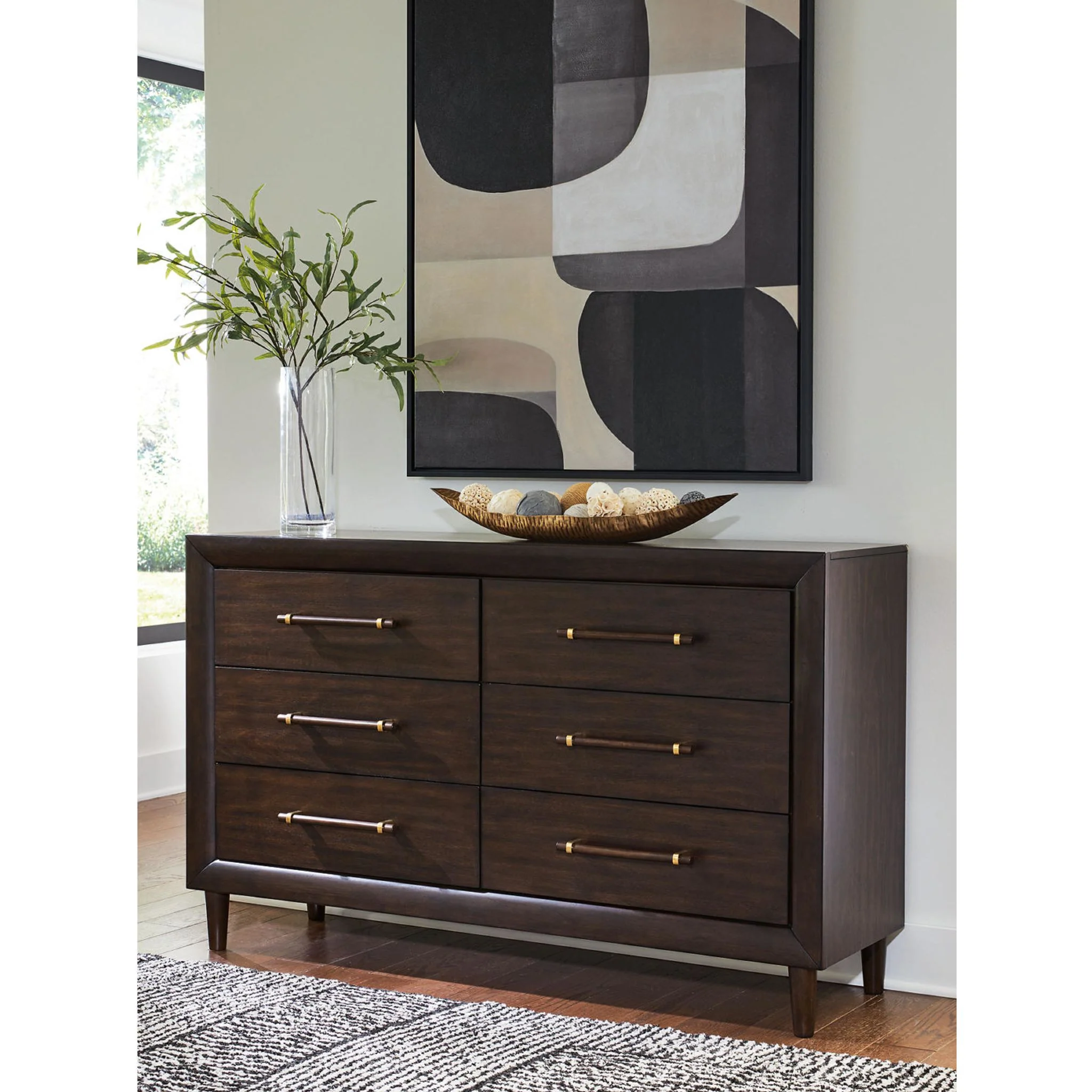 Dantenton Dresser - Merlot - Image 2