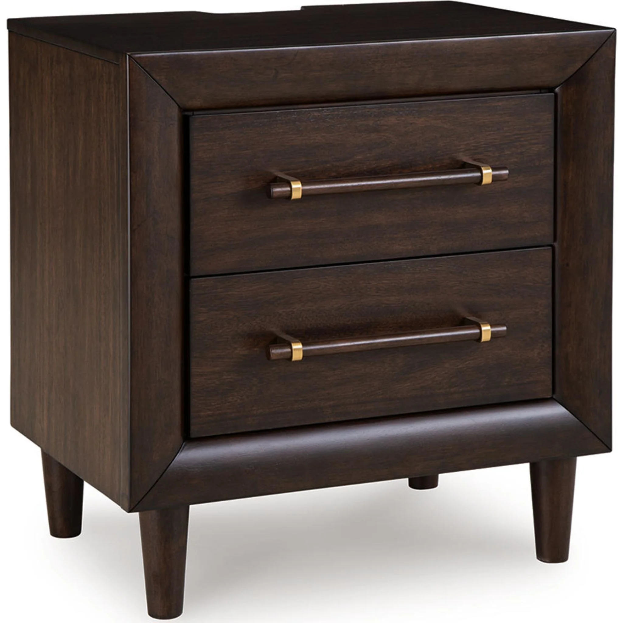 Dantenton Nightstand - Merlot - Image 3