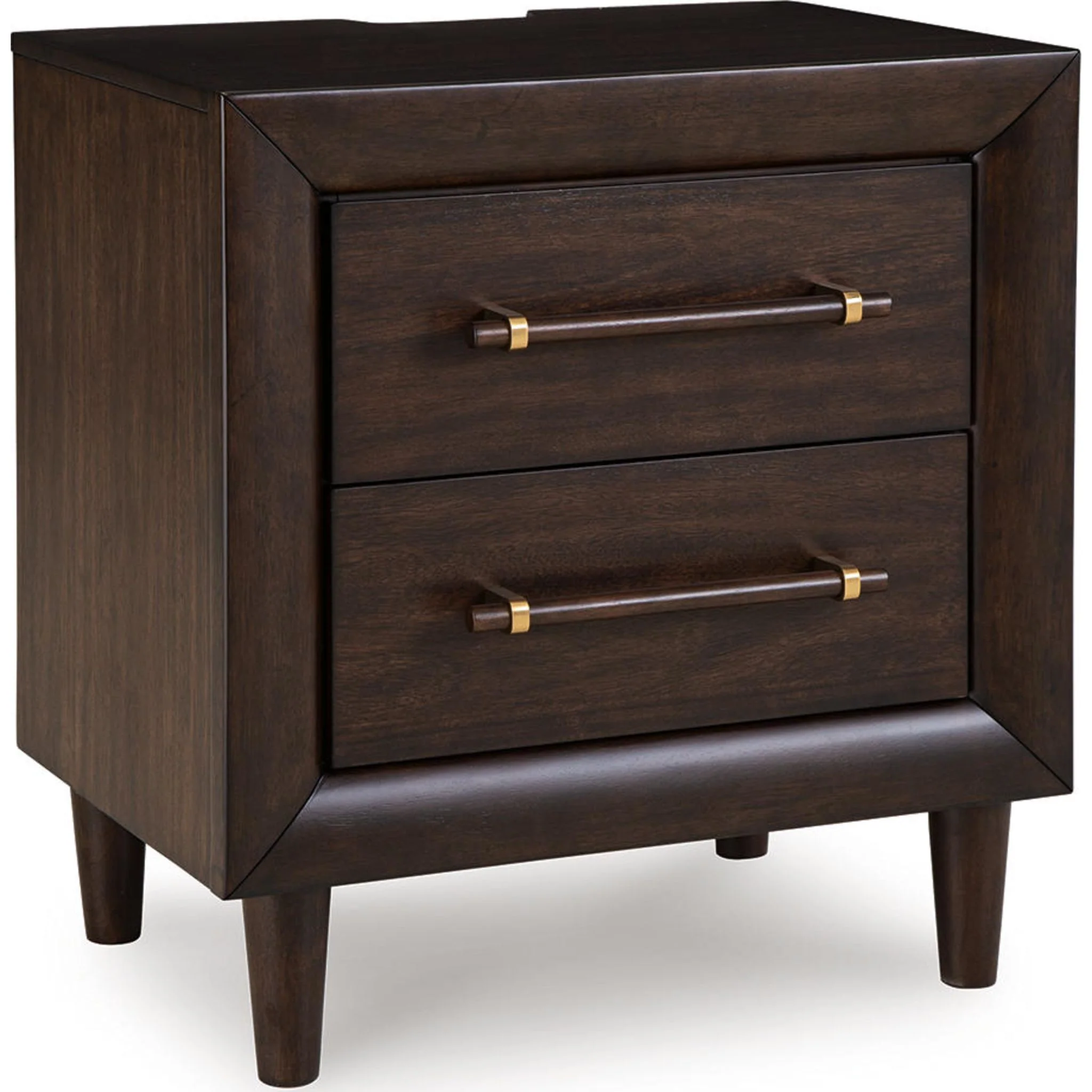 Dantenton Nightstand - Merlot - Image 4