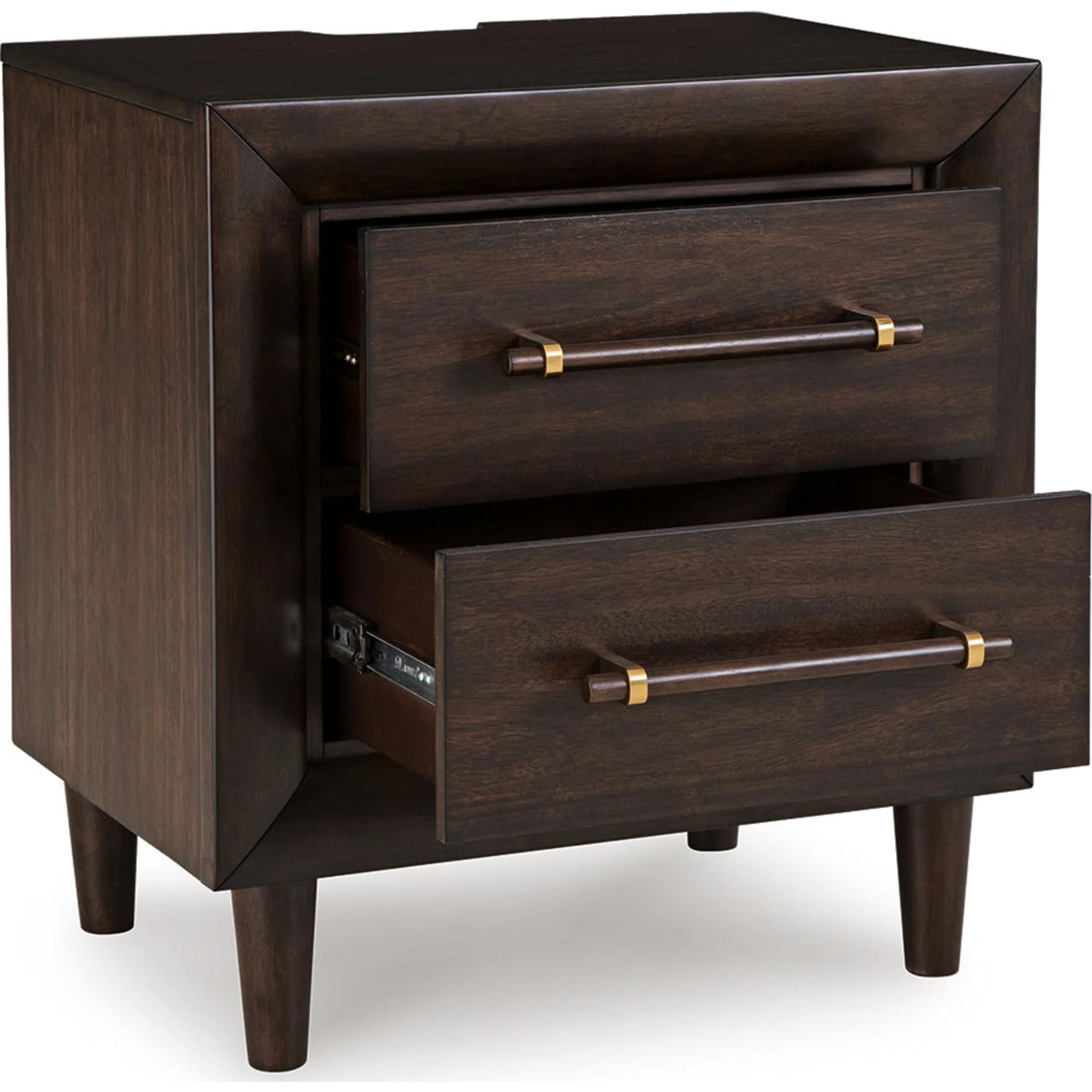 Dantenton Nightstand - Merlot - Image 6