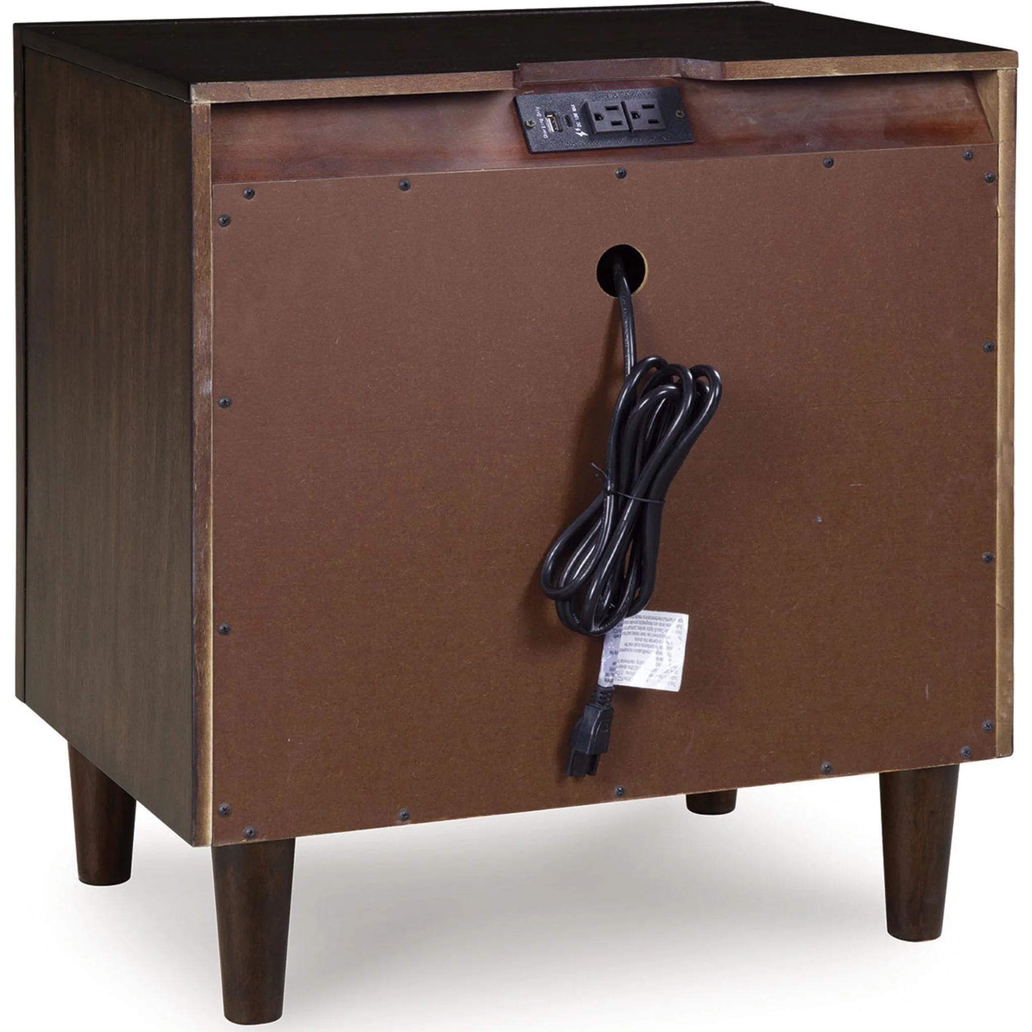 Dantenton Nightstand - Merlot - Image 7