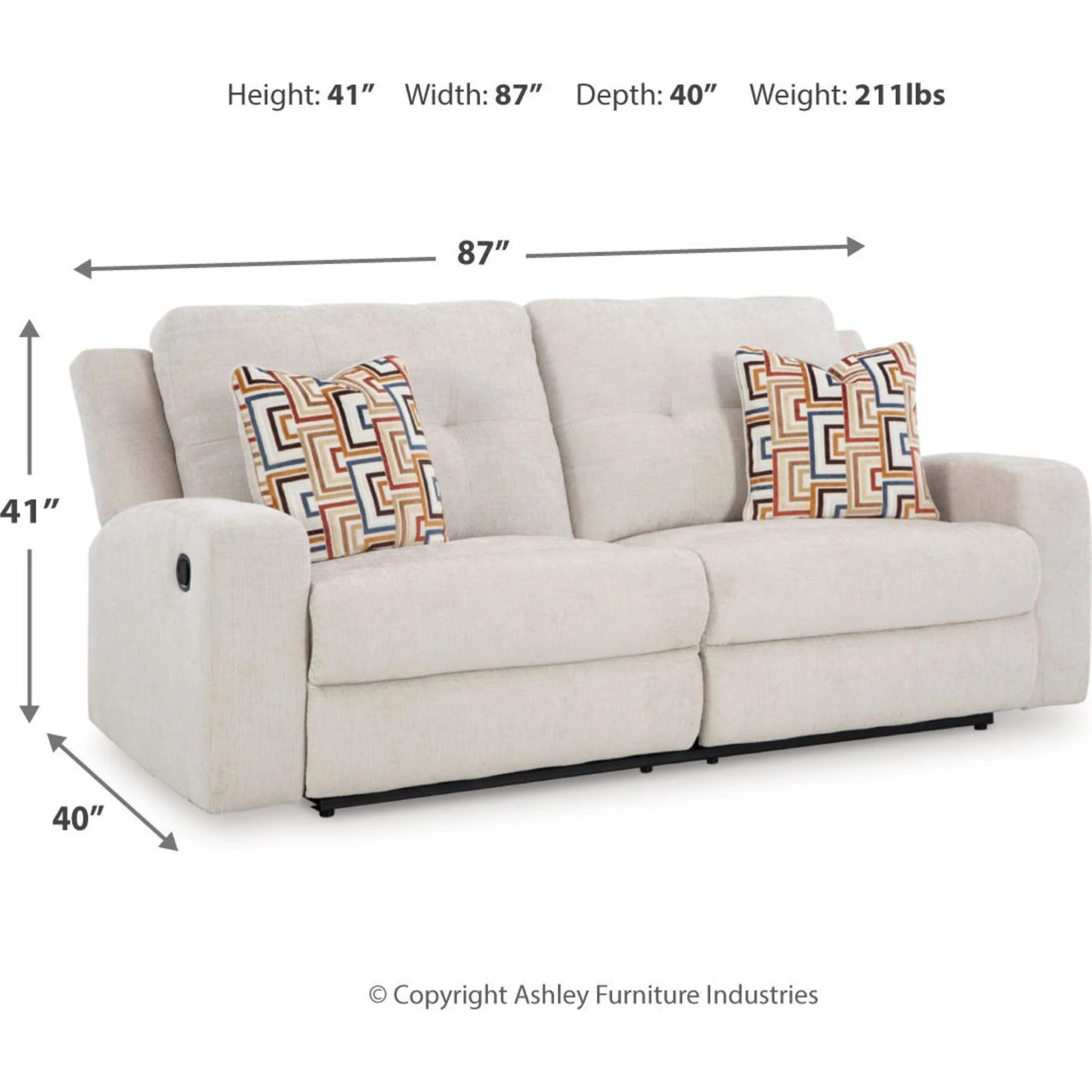 Danum Reclining Sofa - Image 12