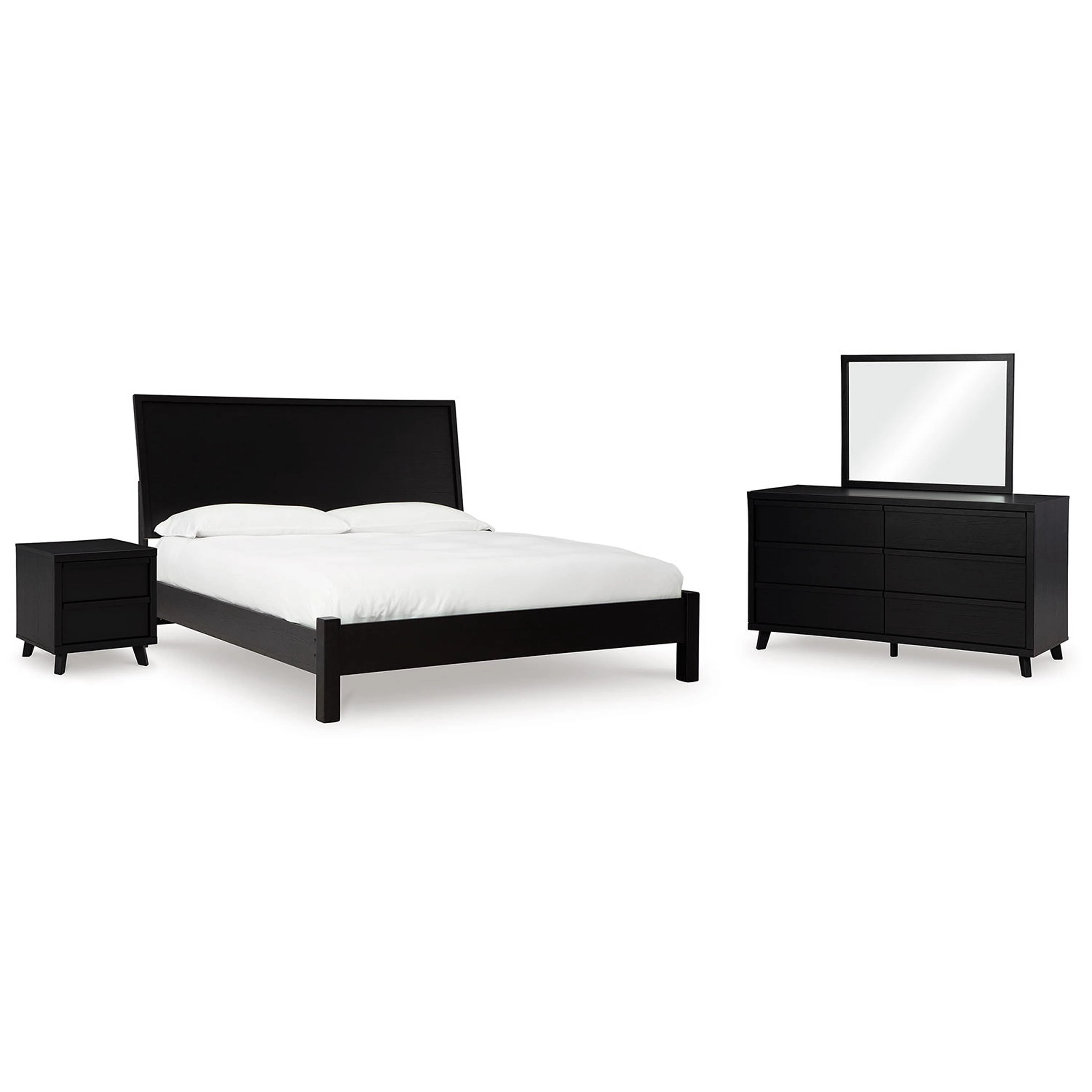 Danziar 6 Piece Platform Bedroom - Black - Image 23