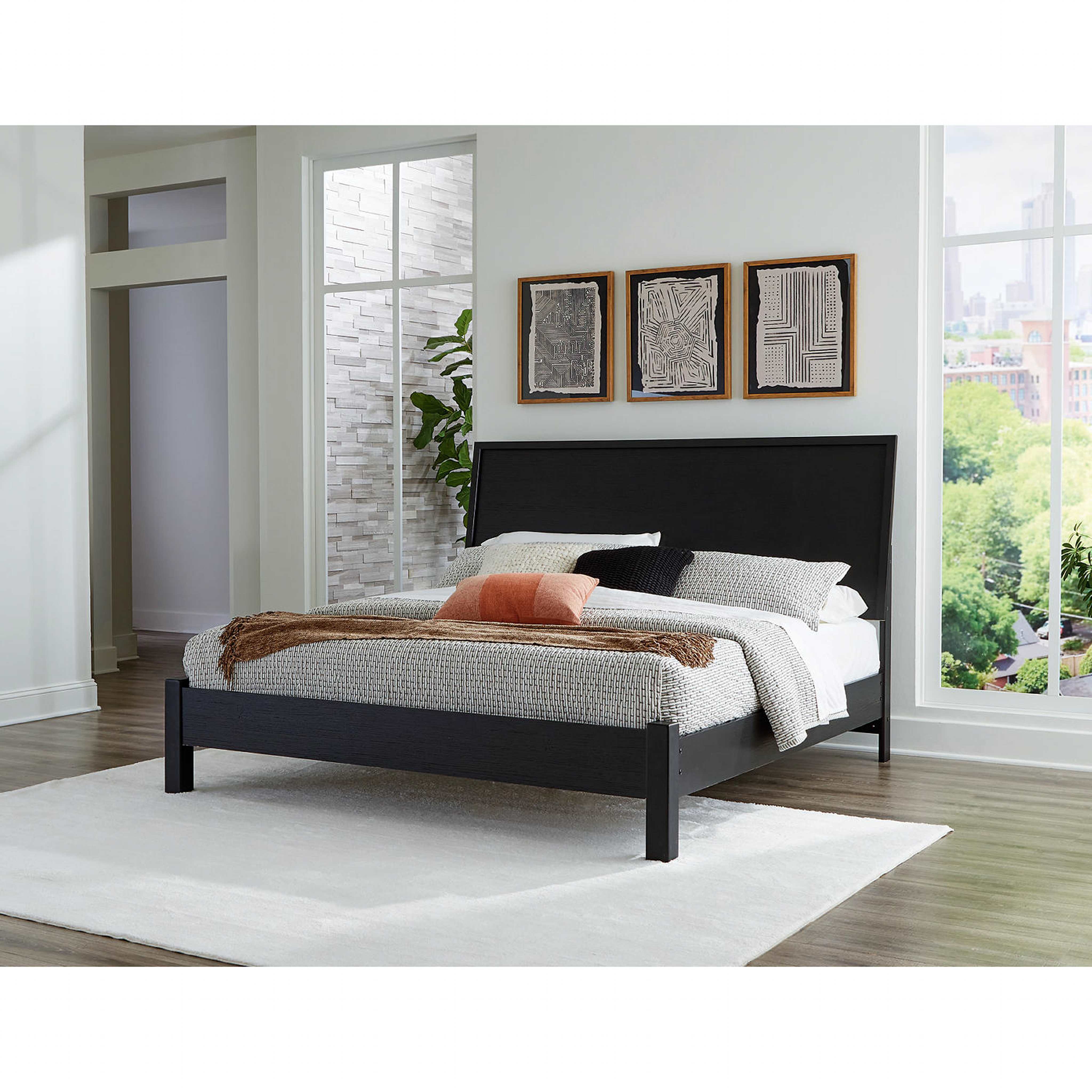 Danziar 6 Piece Platform Bedroom - Black - Image 28
