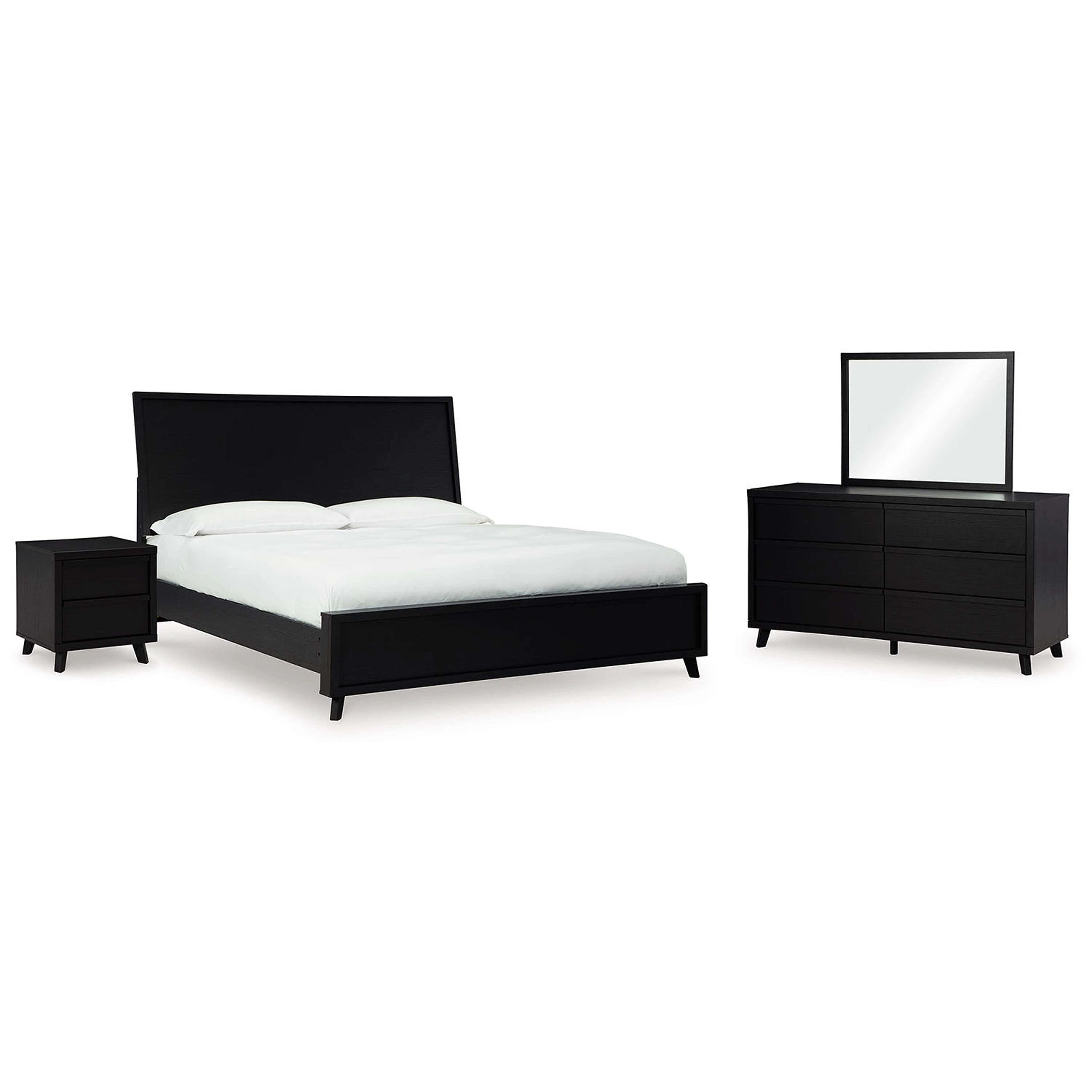 Danziar 6 Piece Platform Bedroom - Black - Image 23