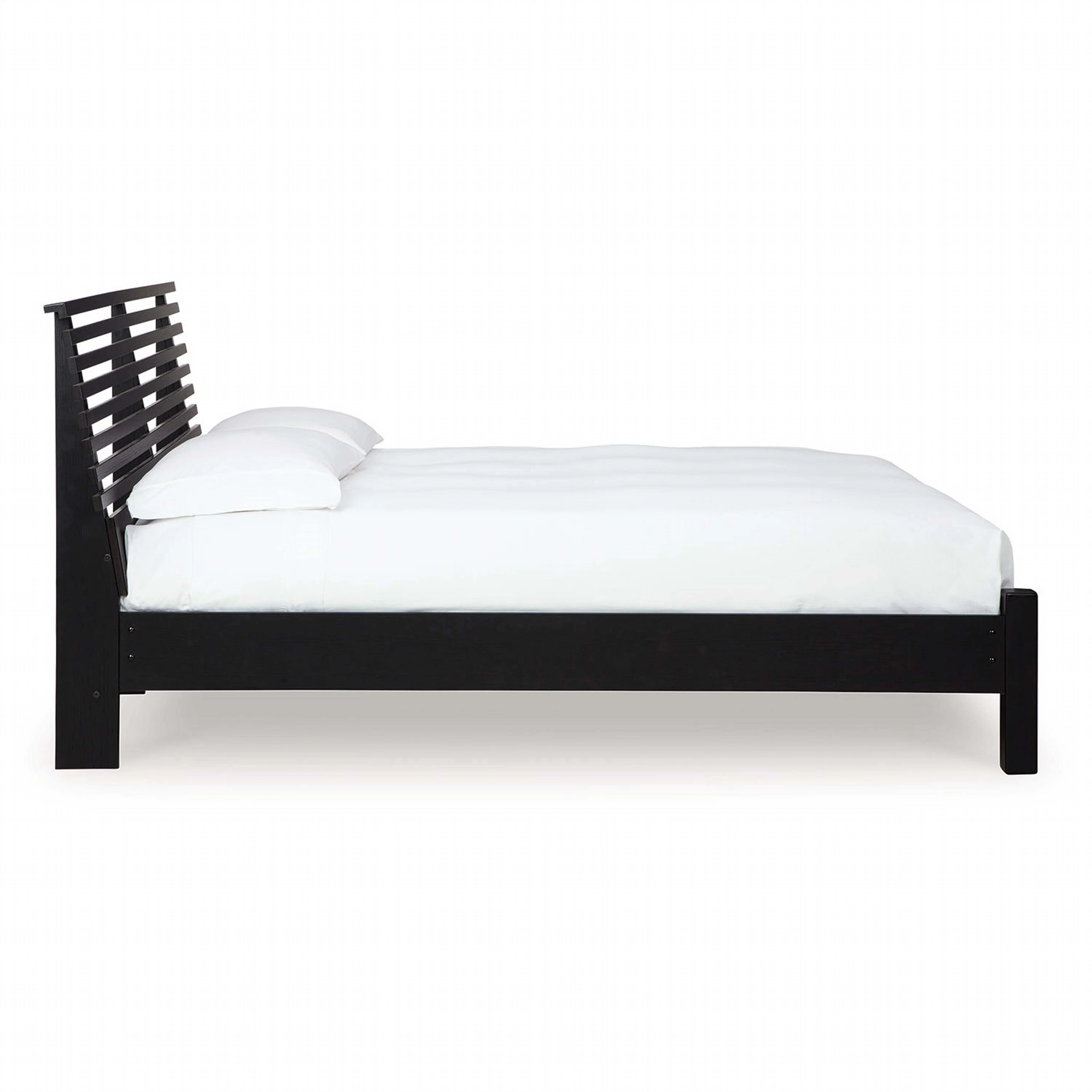 Danziar 6 Piece Slat Platform Bedroom - Black - Image 28