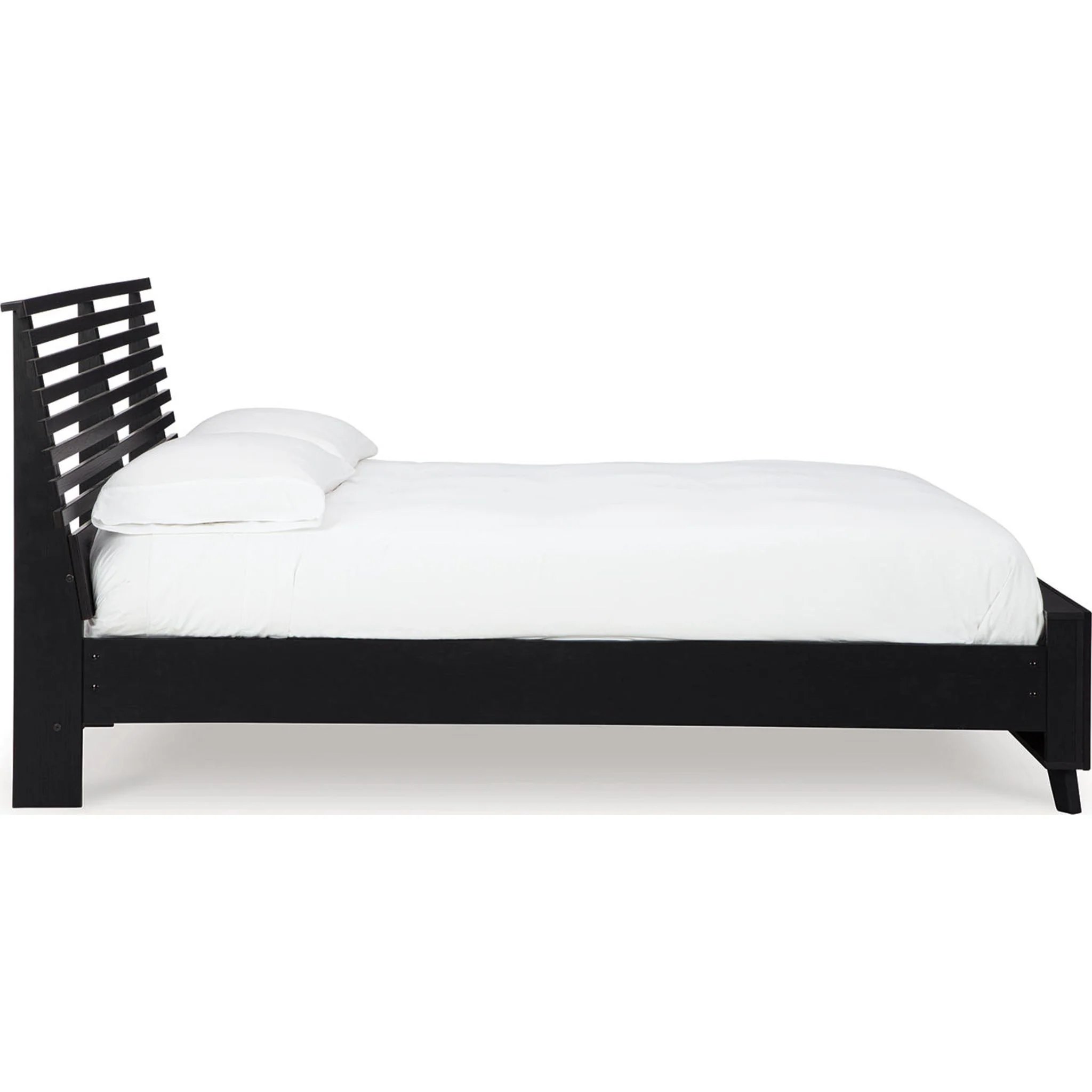 Danziar 6 Piece Slat Platform Bedroom - Black - Image 6