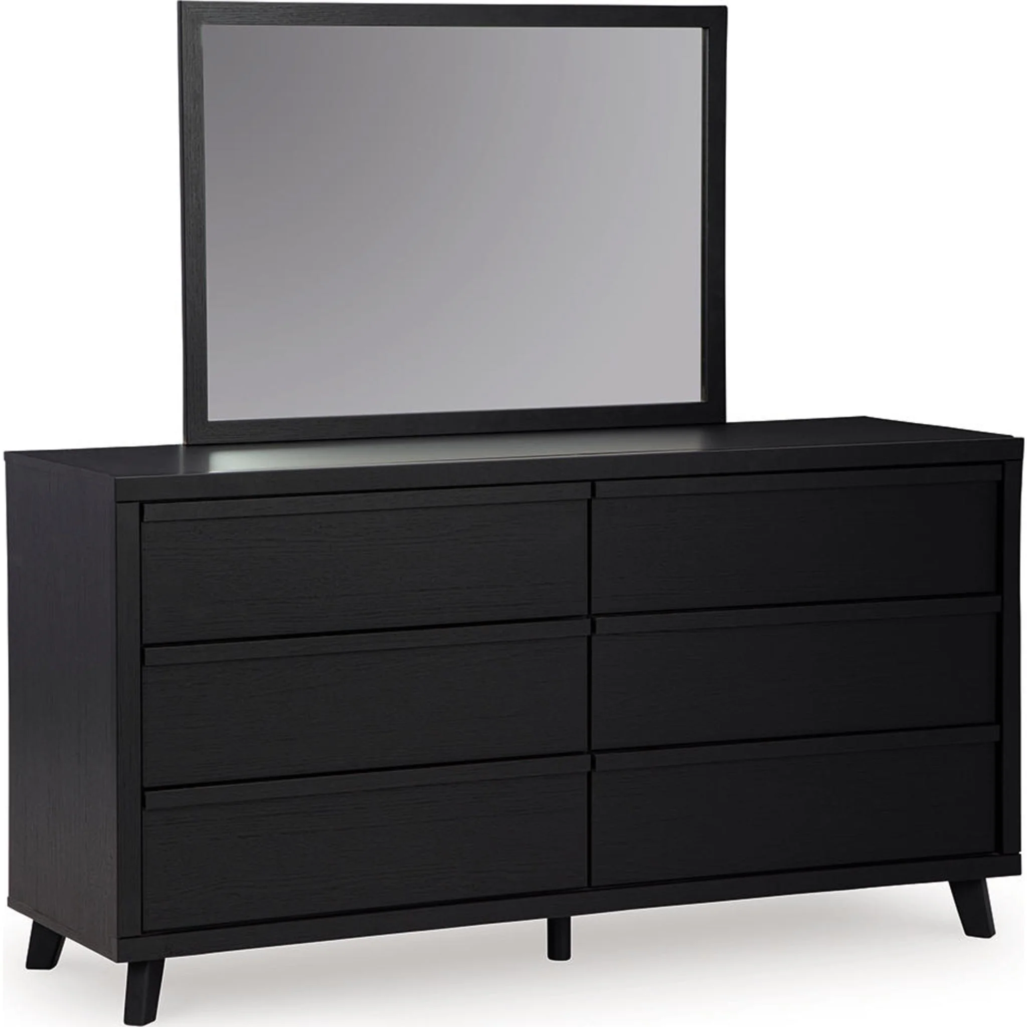 Danziar 6 Piece Slat Platform Bedroom - Black - Image 7