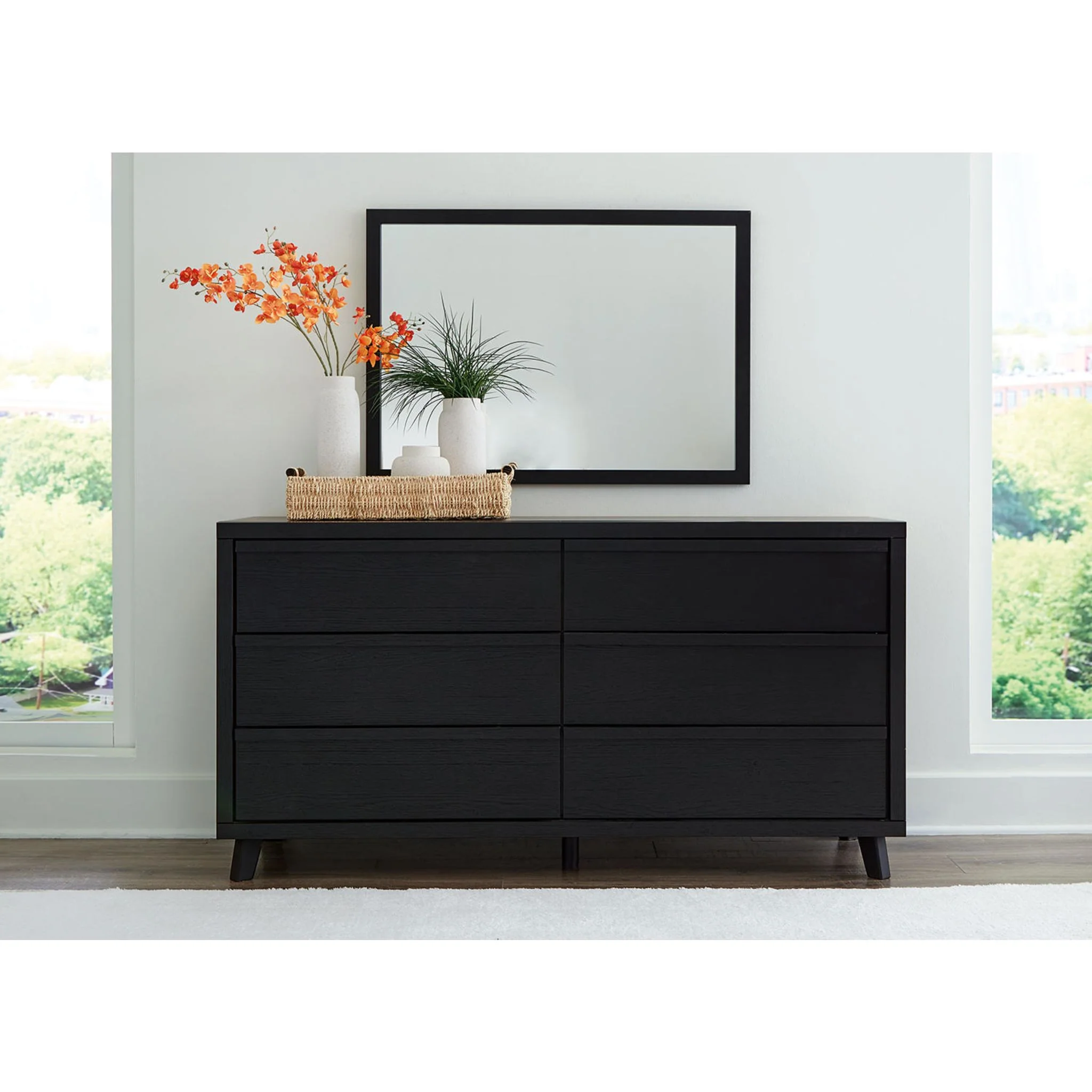 Danziar Dresser and Mirror - Black - Image 3