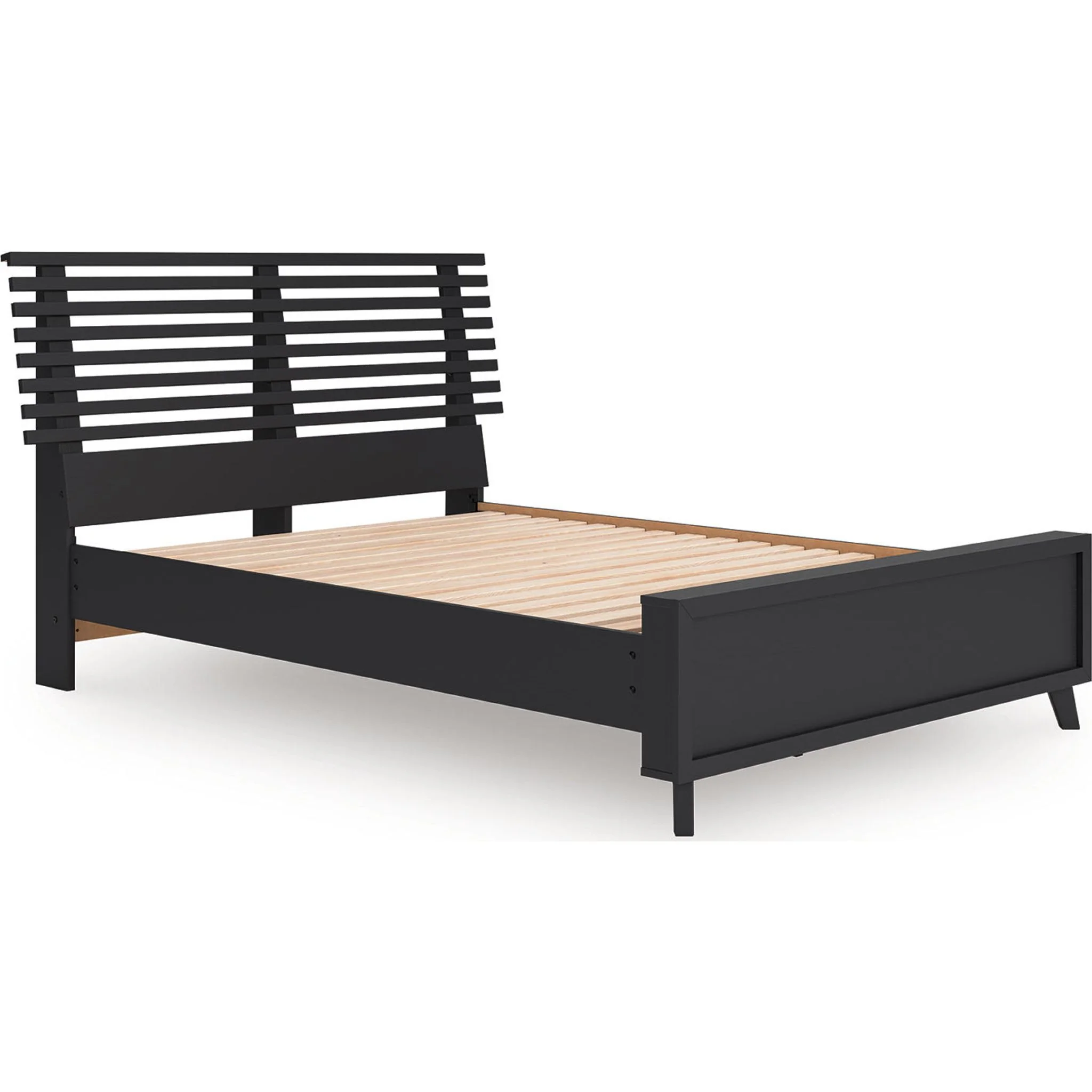 Danziar Full Slat Platform Bed - Black - Image 8