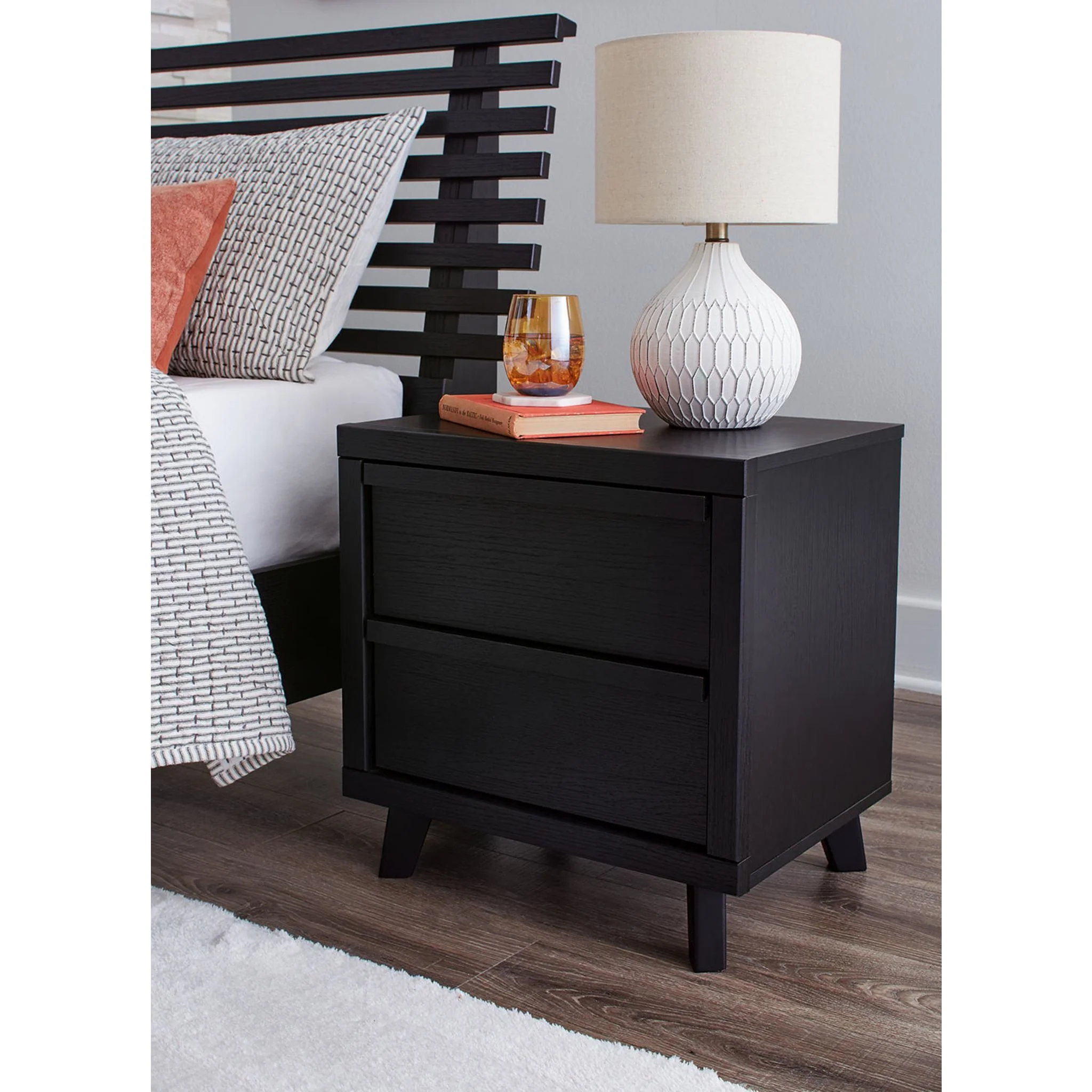 Danziar Nightstand - Black - Image 6