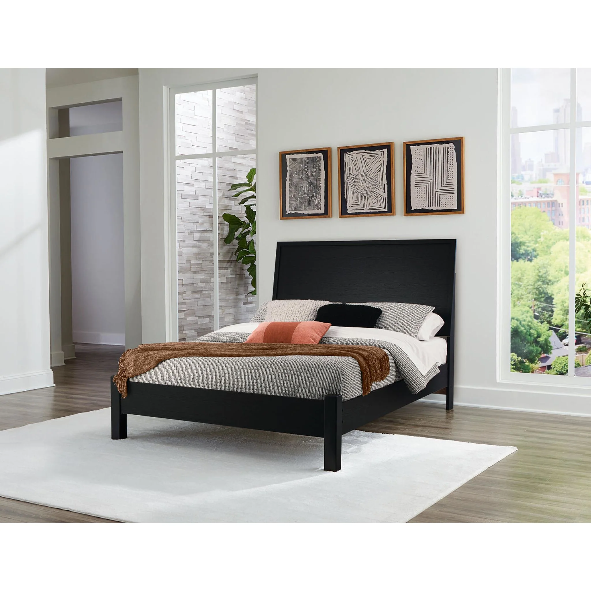Danziar Platform Bed - Black - Image 12