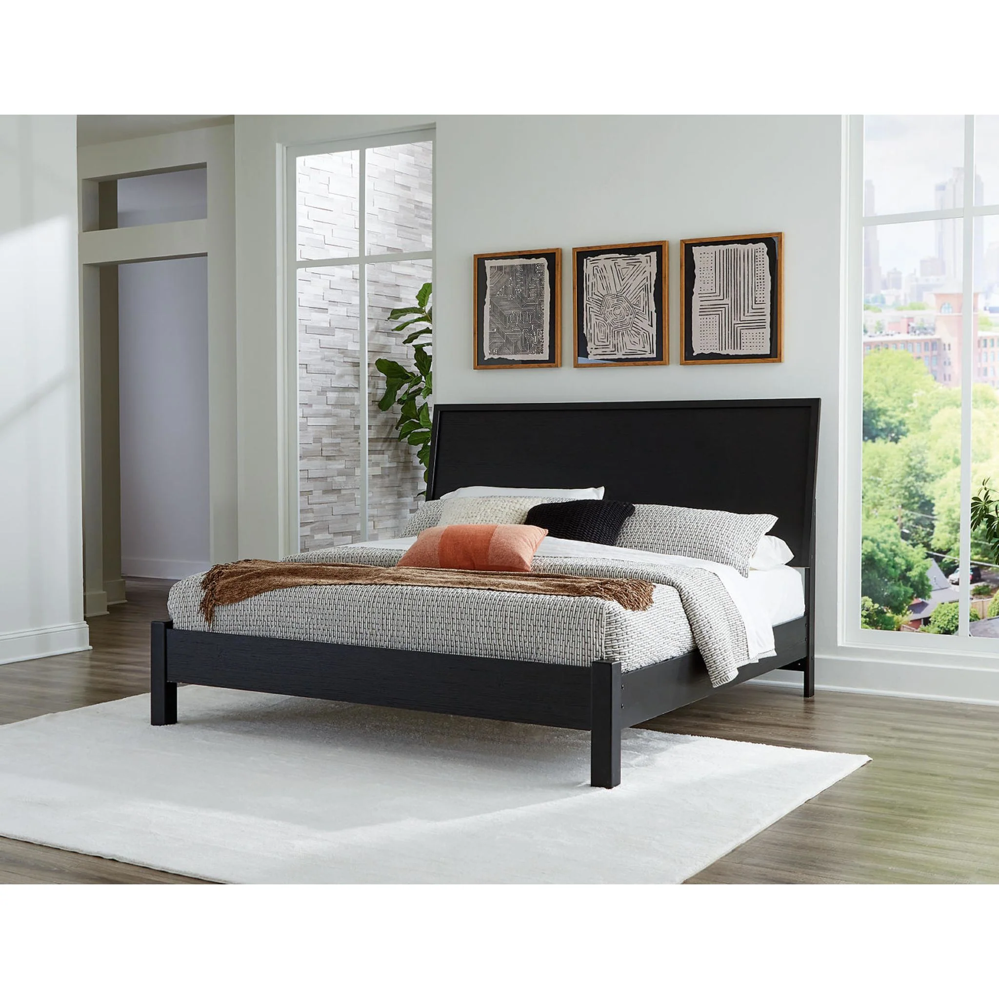 Danziar Platform Bed - Black - Image 17