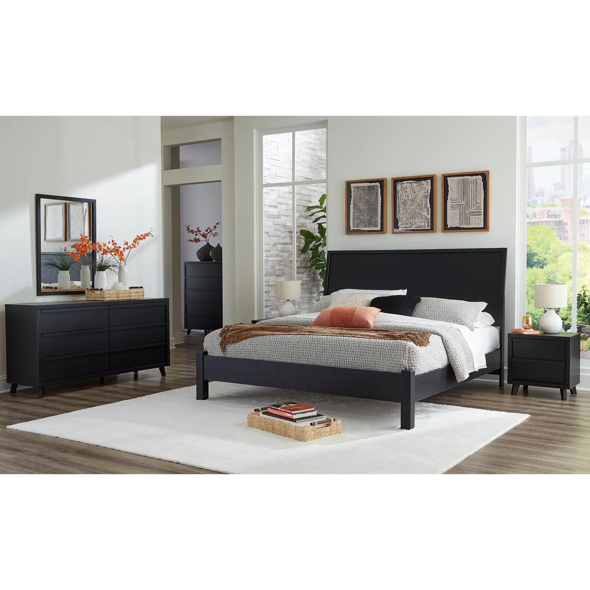 Danziar Platform Bed - Black - Image 22