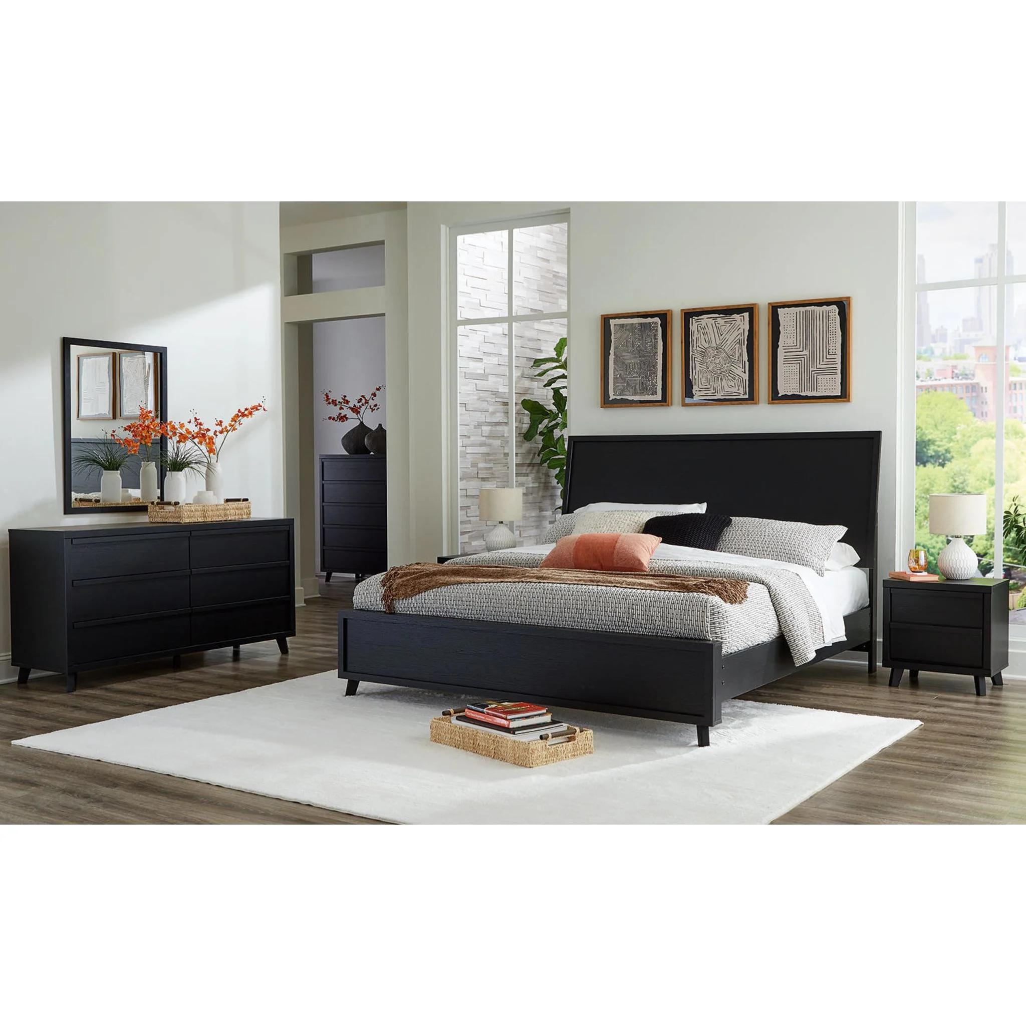 Danziar Platform Bed - Black - Image 23