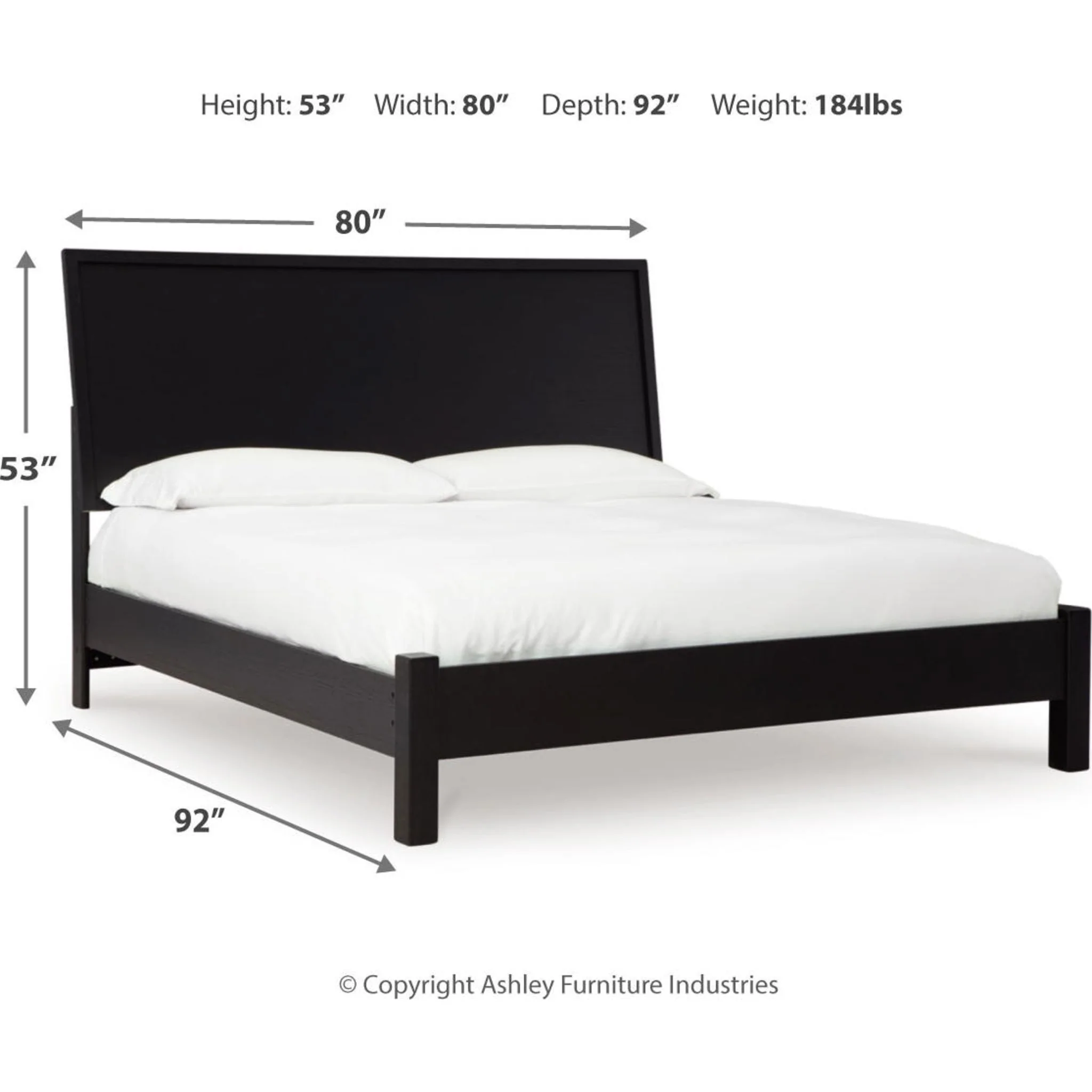 Danziar Platform Bed - Black - Image 38