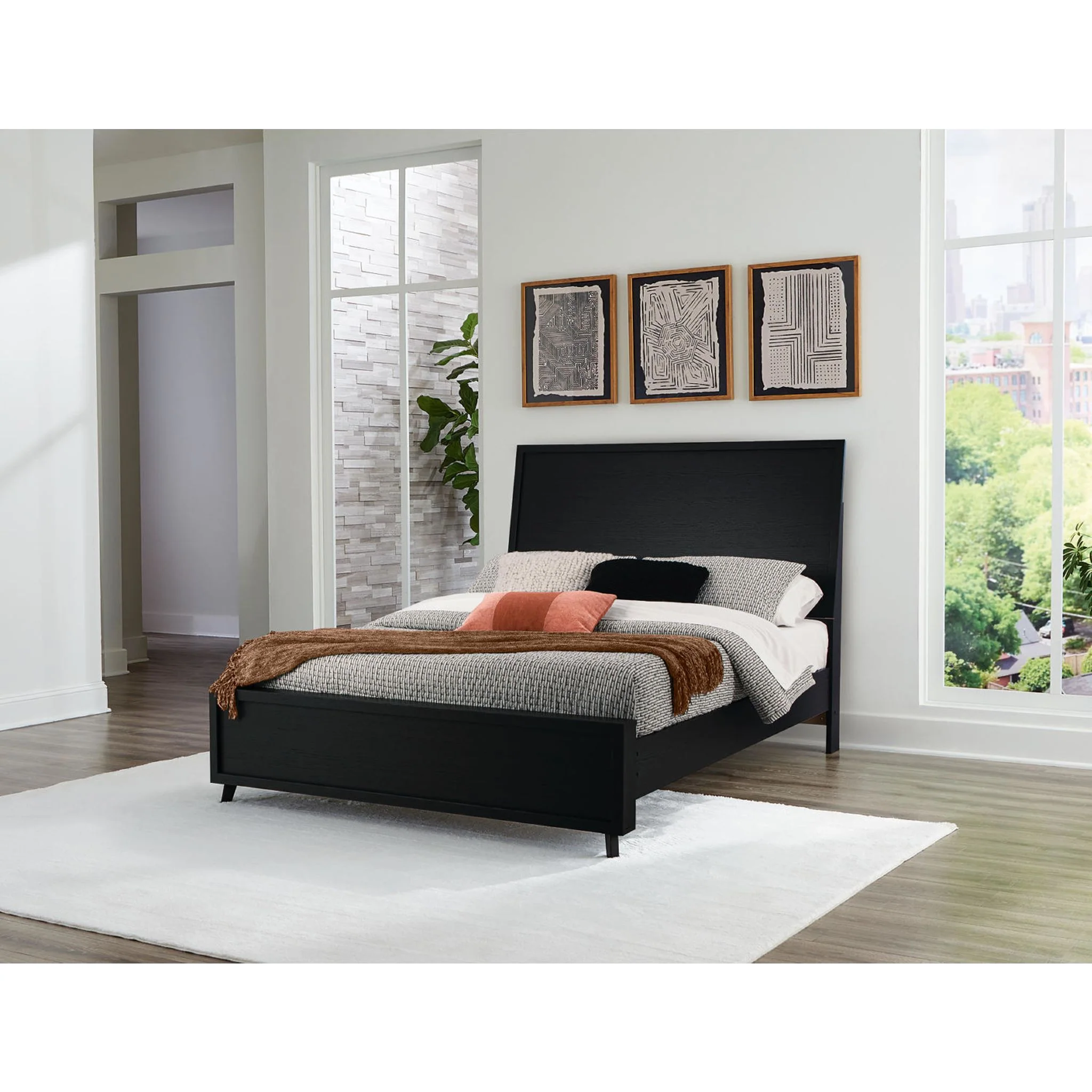 Danziar Platform Bed - Black - Image 11