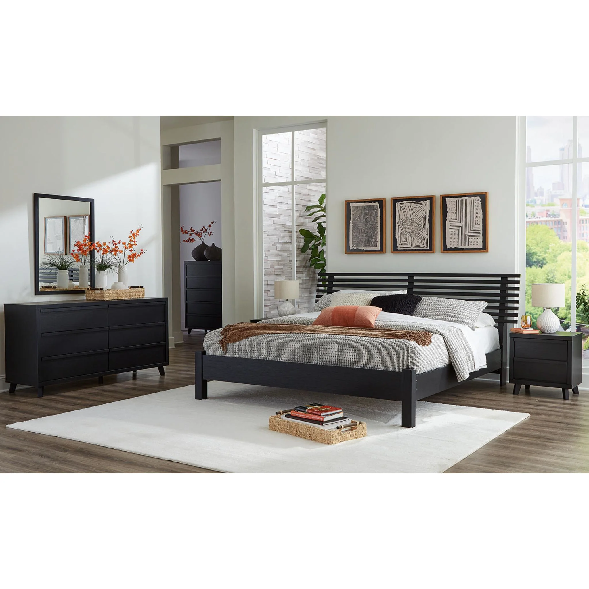 Danziar Platform Bed - Black - Image 21