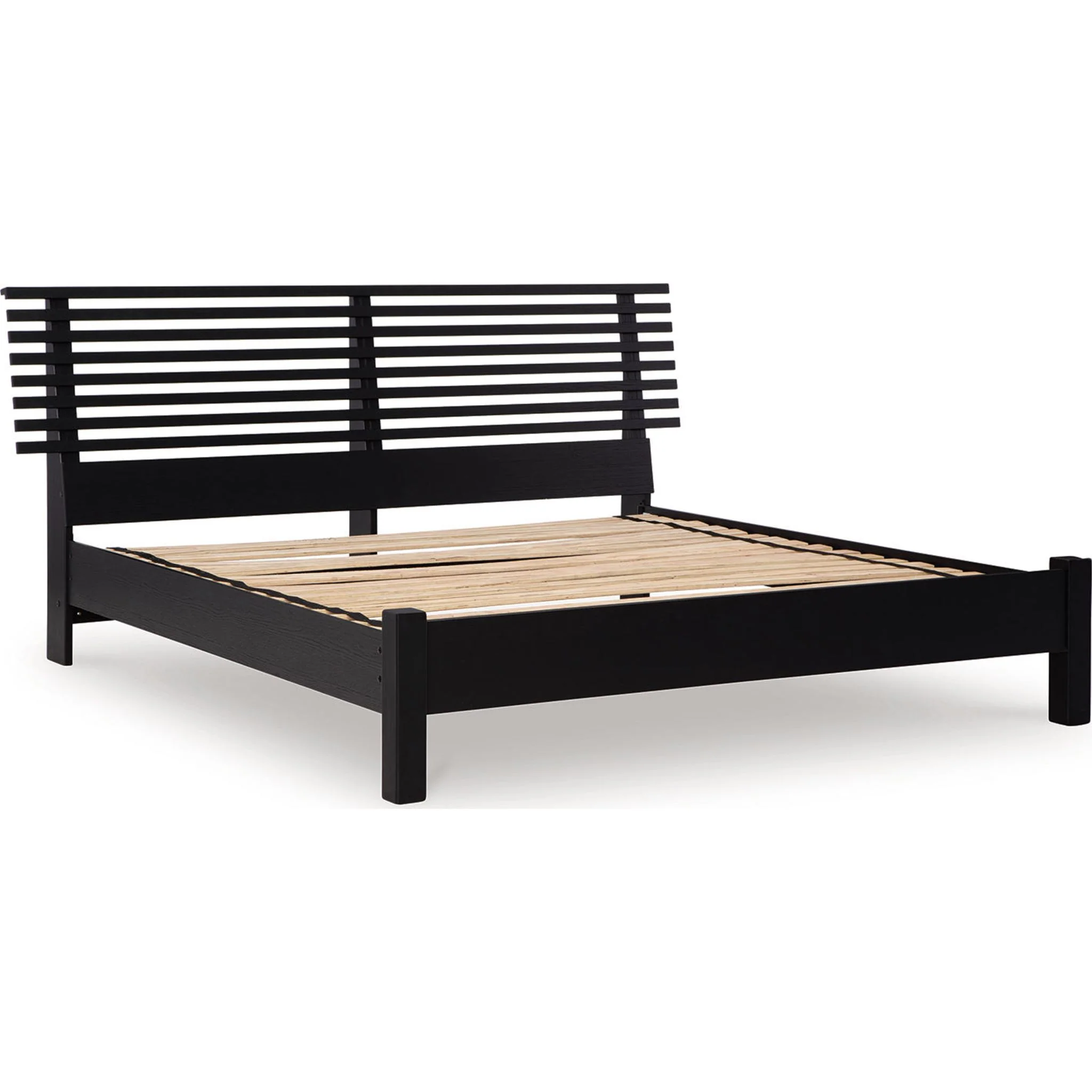 Danziar Slat Platform Bed - Black - Image 24