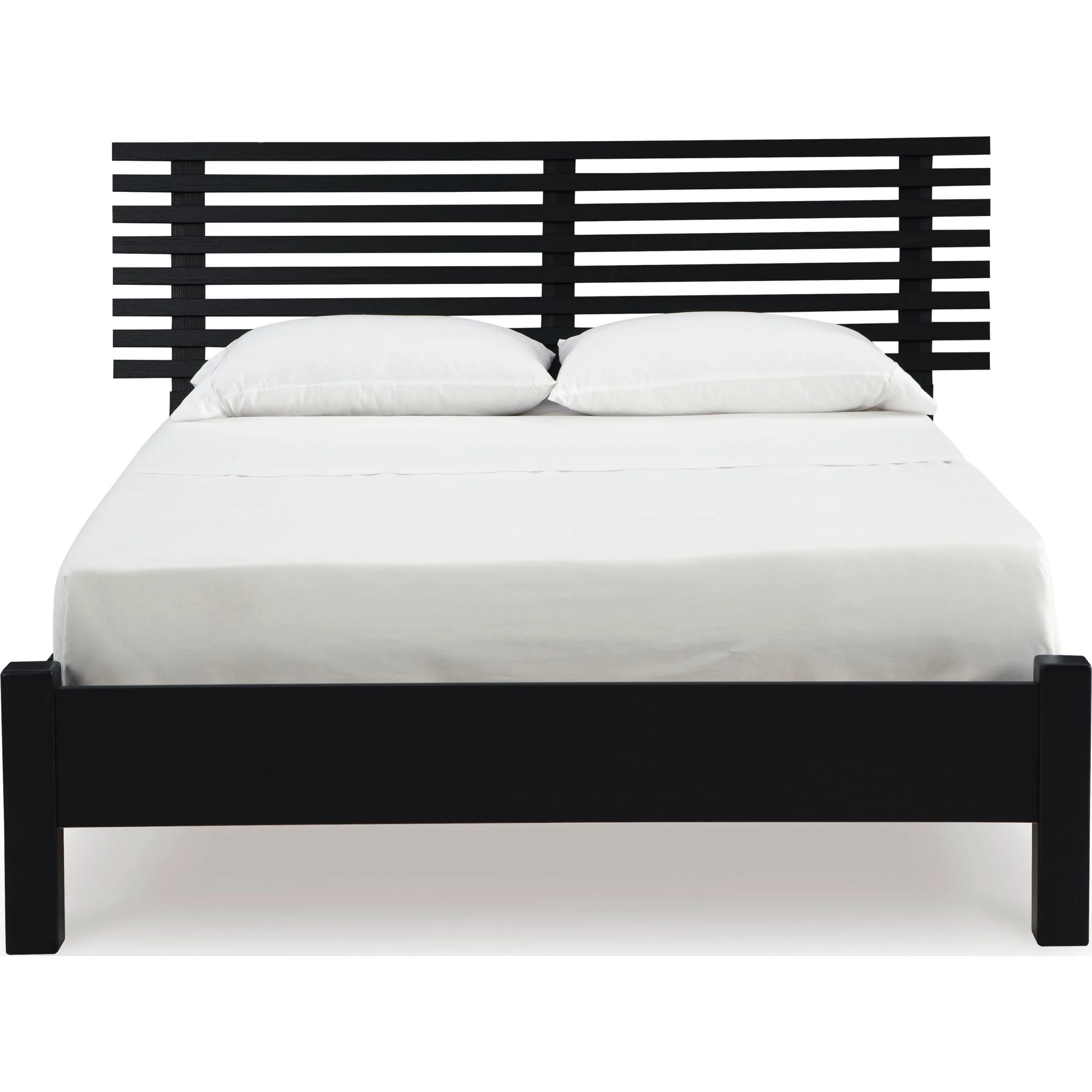 Danziar Slat Platform Bed - Black - Image 3