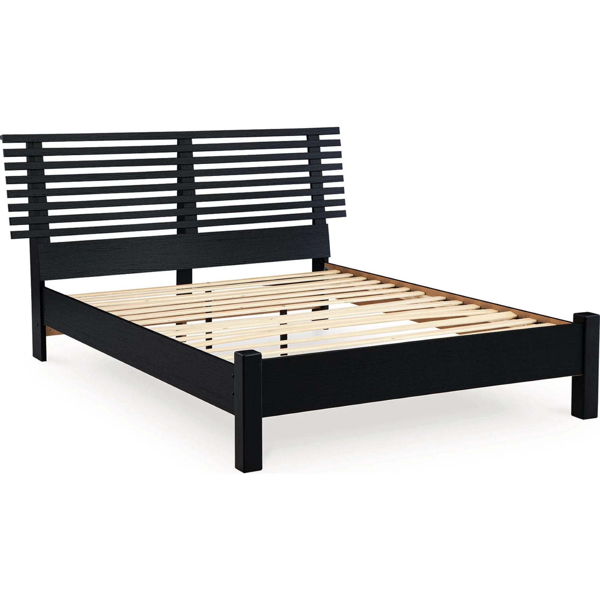 Danziar Slat Platform Bed - Black - Image 30