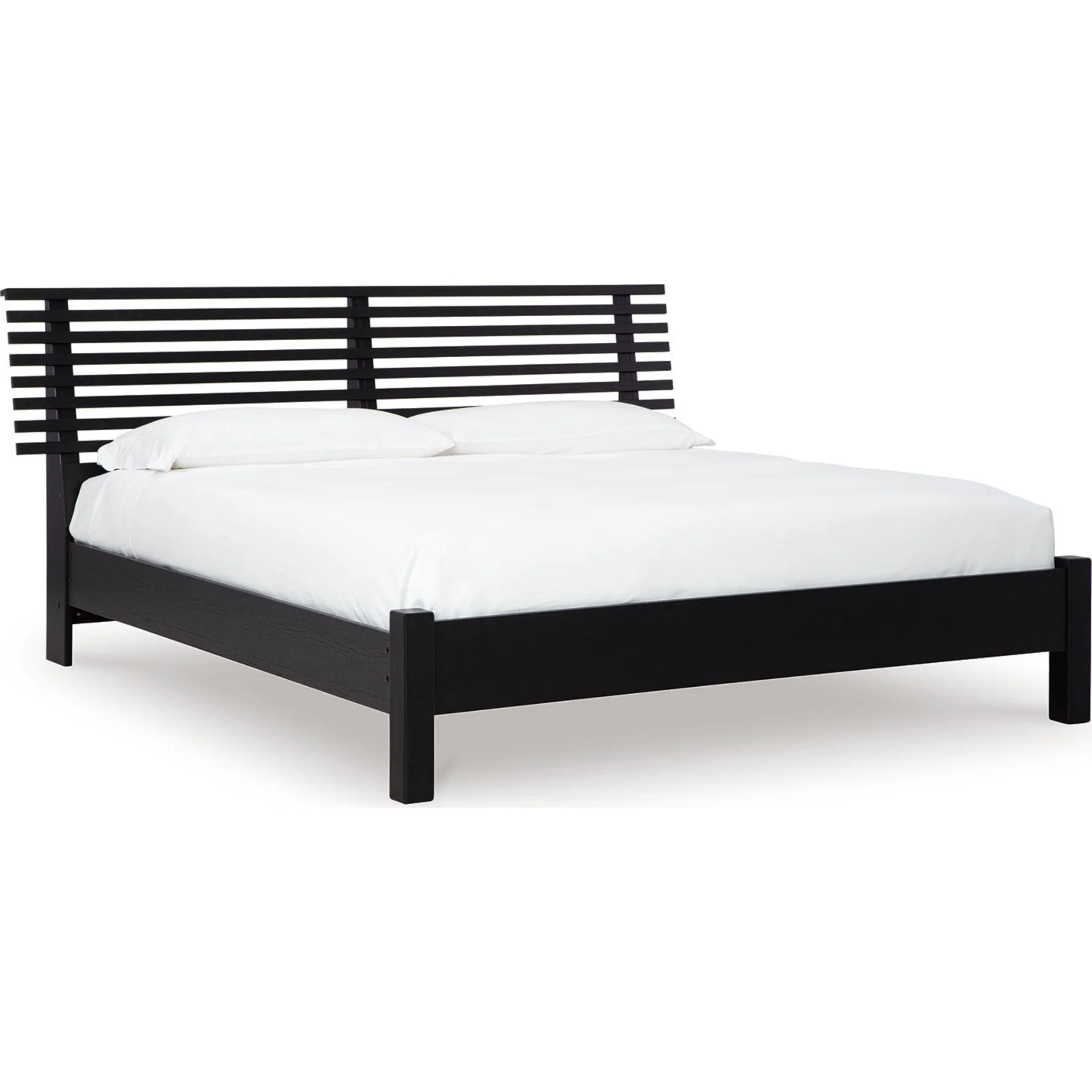 Danziar Slat Platform Bed - Black - Image 33
