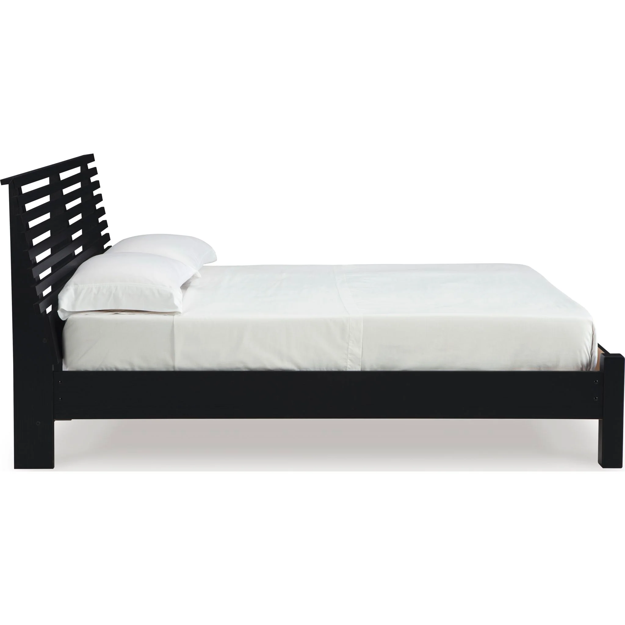 Danziar Slat Platform Bed - Black - Image 4