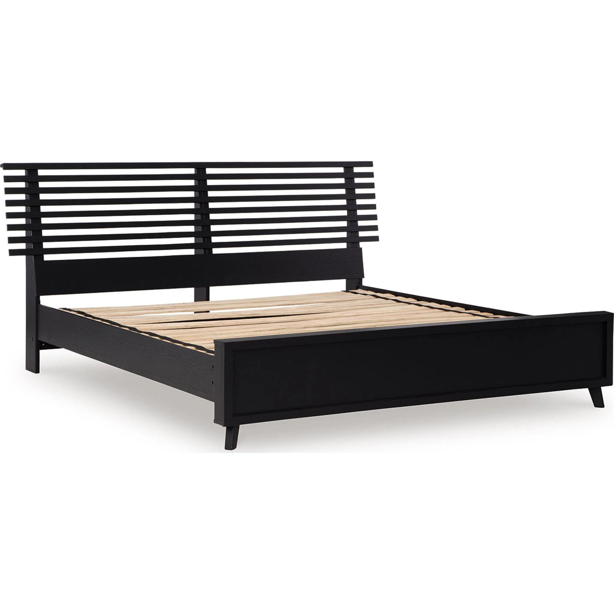 Danziar Slat Platform Bed - Black - Image 16
