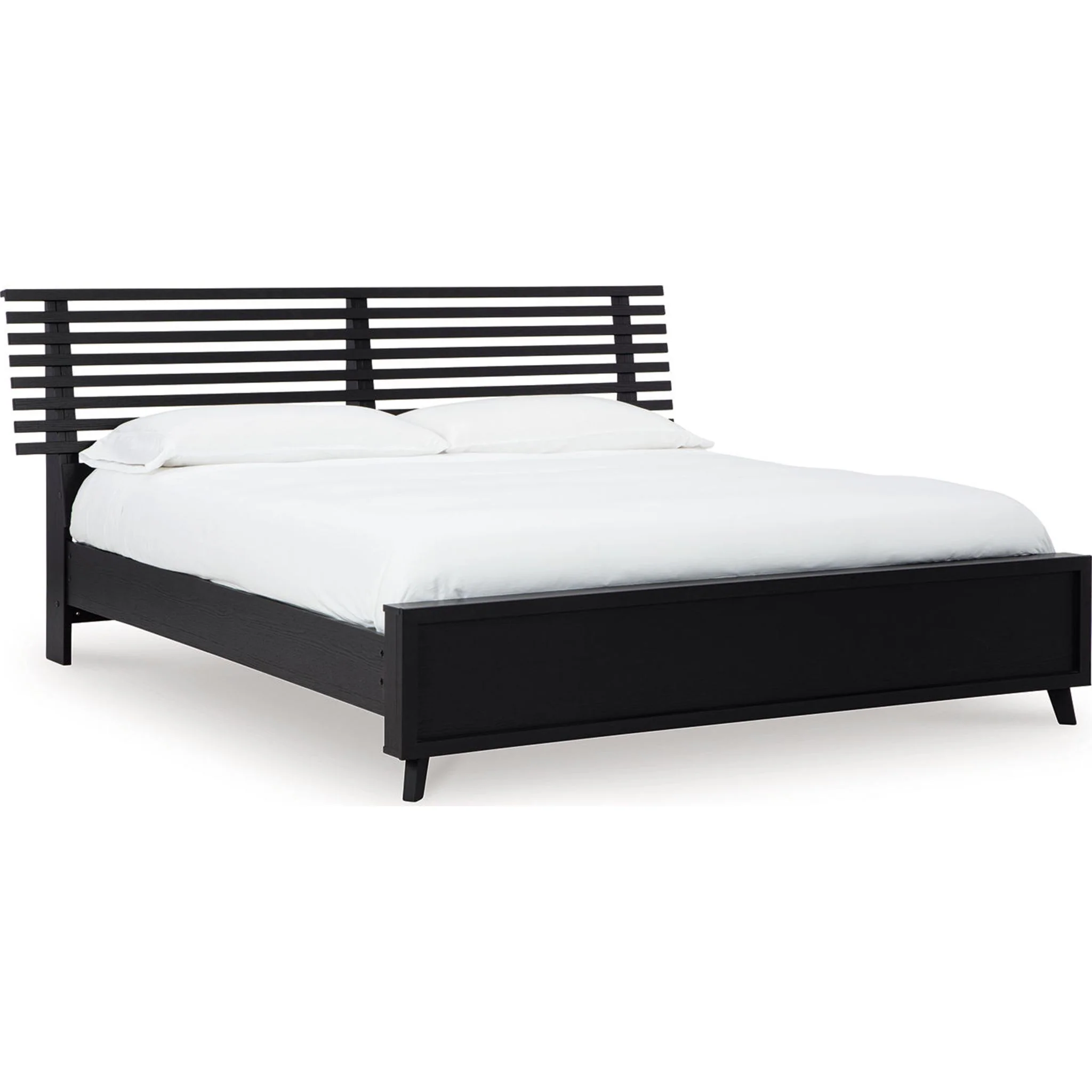 Danziar Slat Platform Bed - Black - Image 33