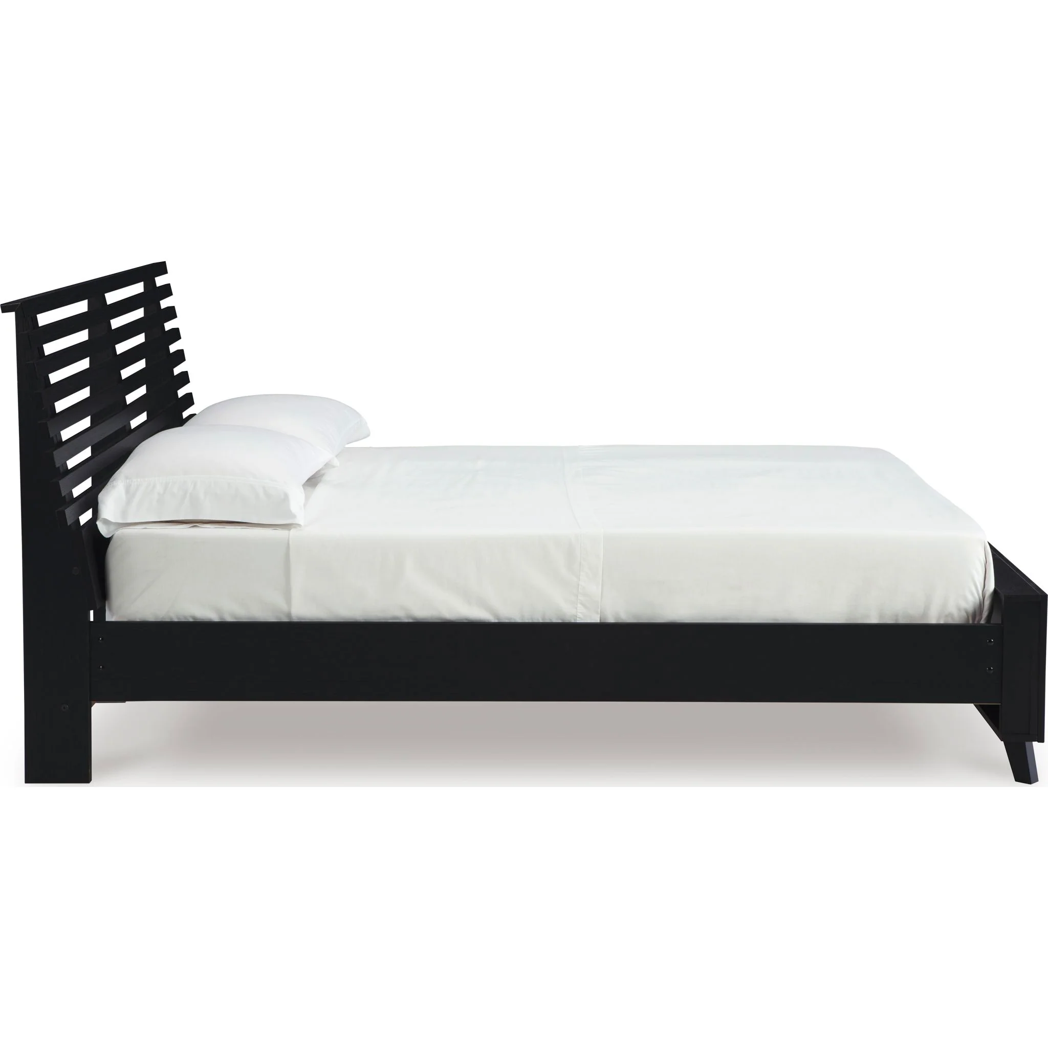 Danziar Slat Platform Bed - Black - Image 4