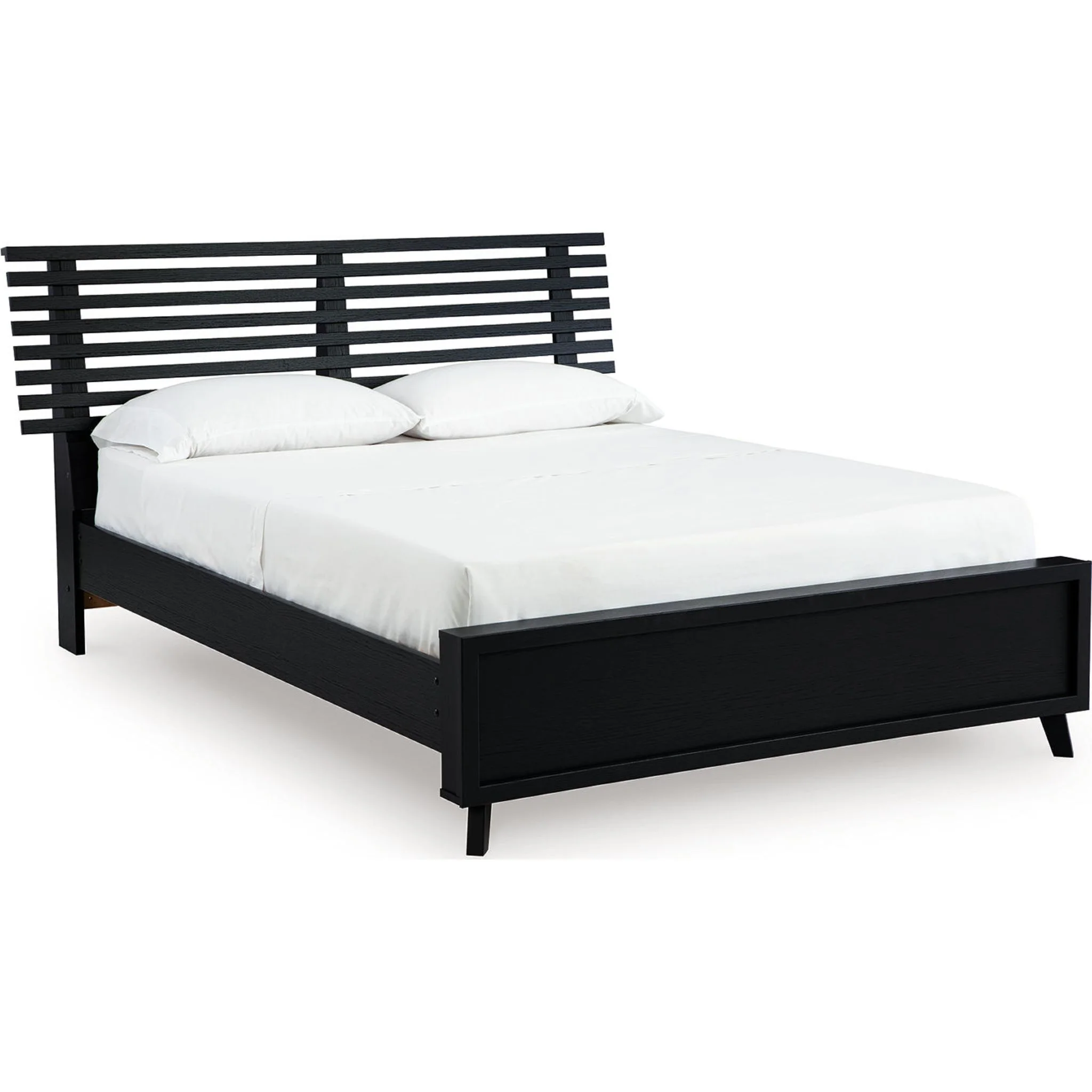 Danziar Slat Platform Bed - Black - Image 8