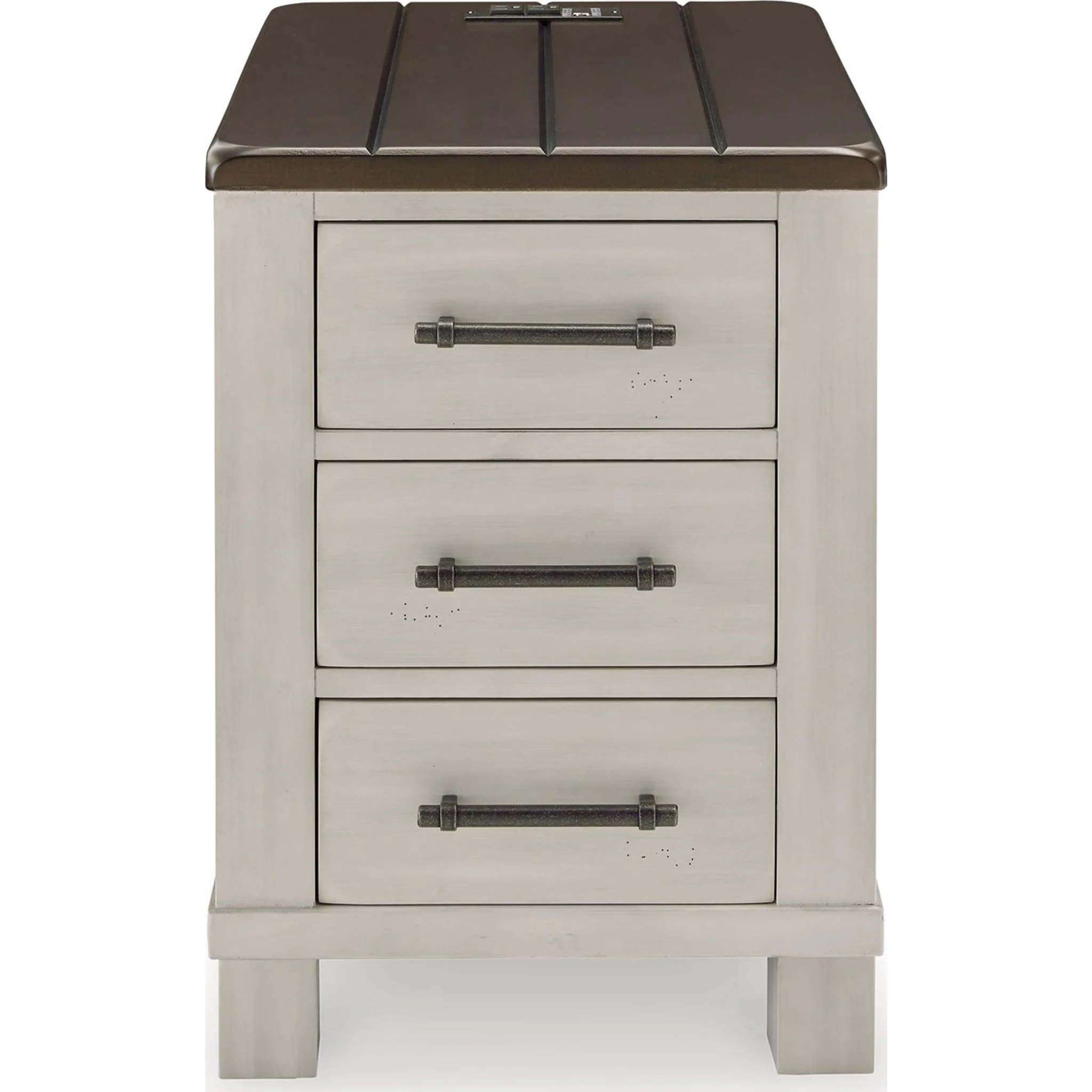 Darborn Chair Side End Table - Gray/Brown - Image 5