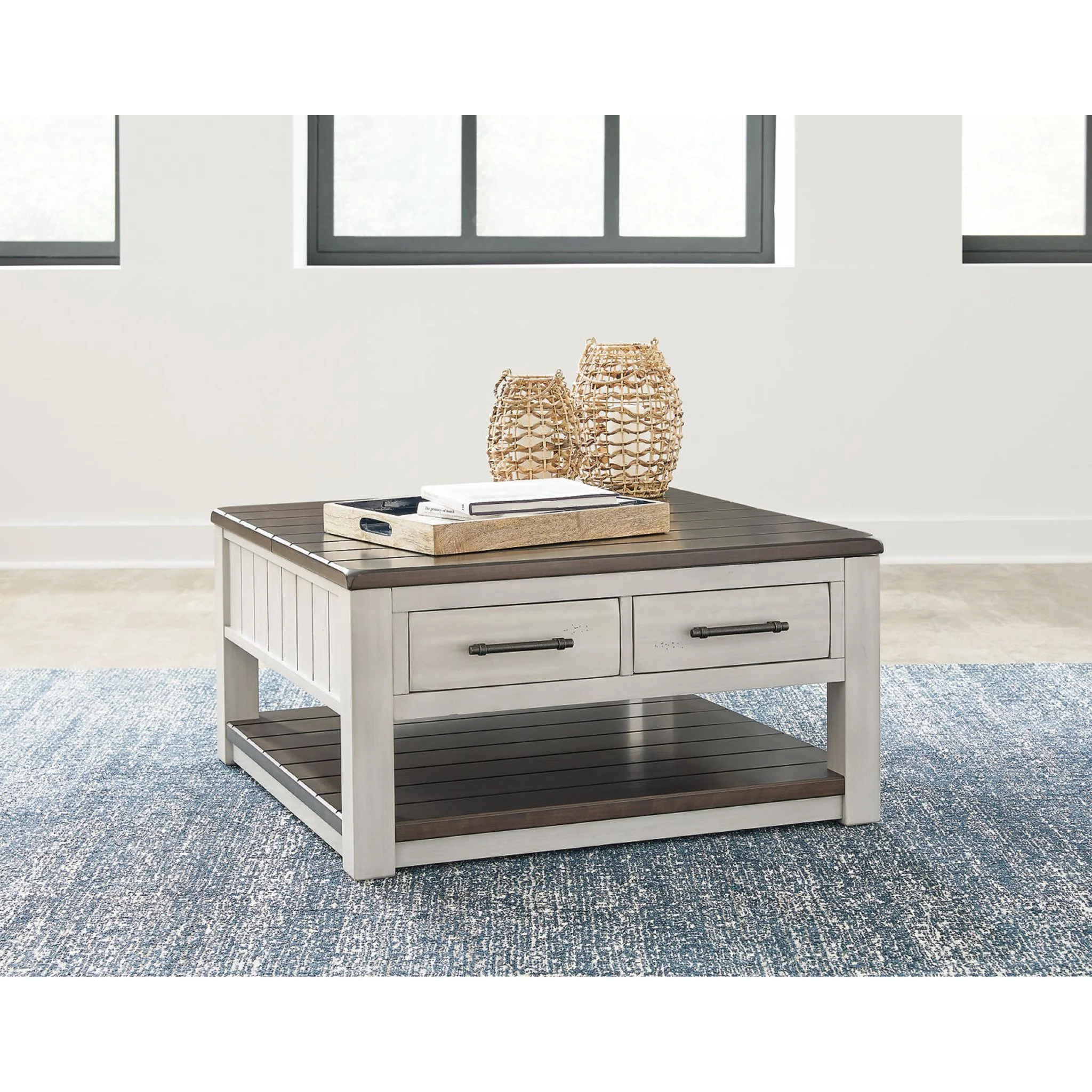Darborn Coffee Table - Gray/Brown - Image 4