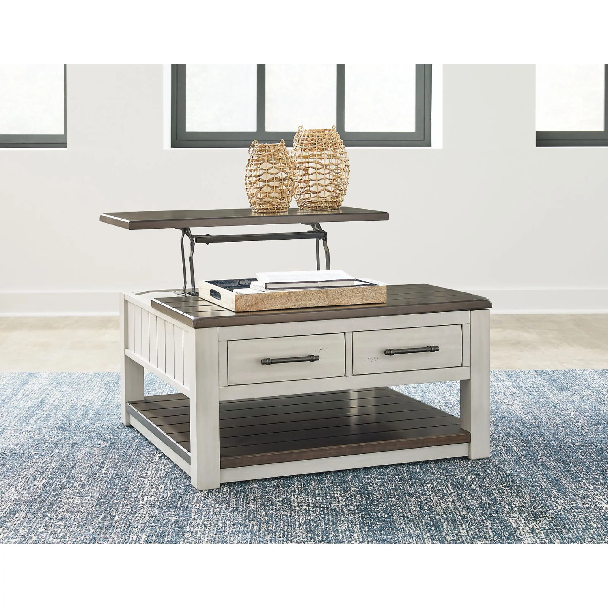 Darborn Coffee Table - Gray/Brown - Image 6
