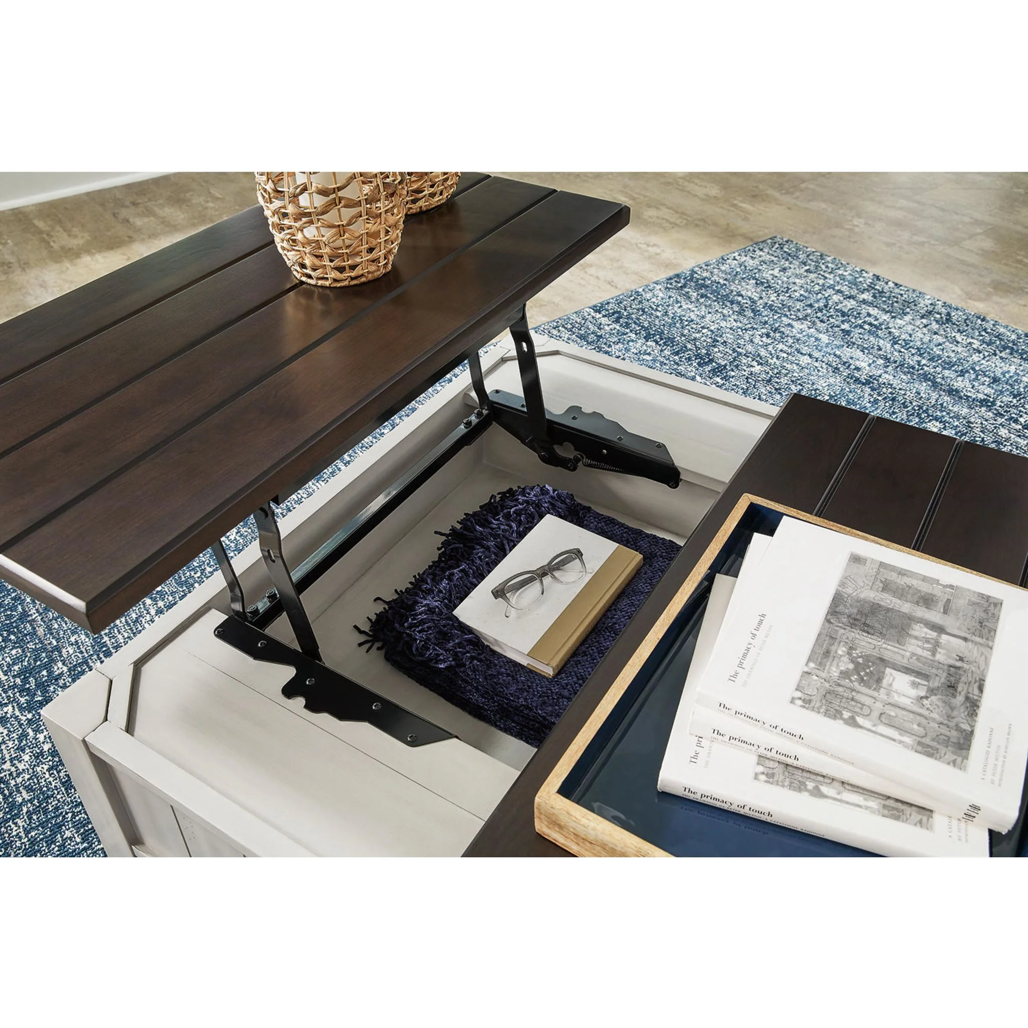 Darborn Coffee Table - Gray/Brown - Image 8