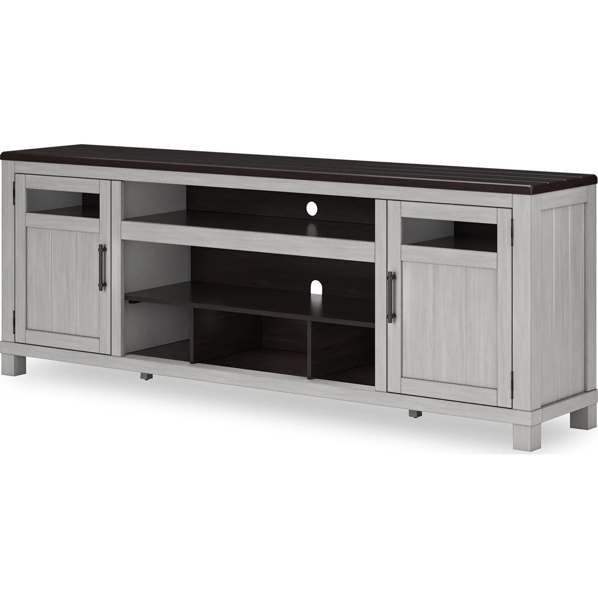 Darborn TV Stand - Gray/Brown - Image 3