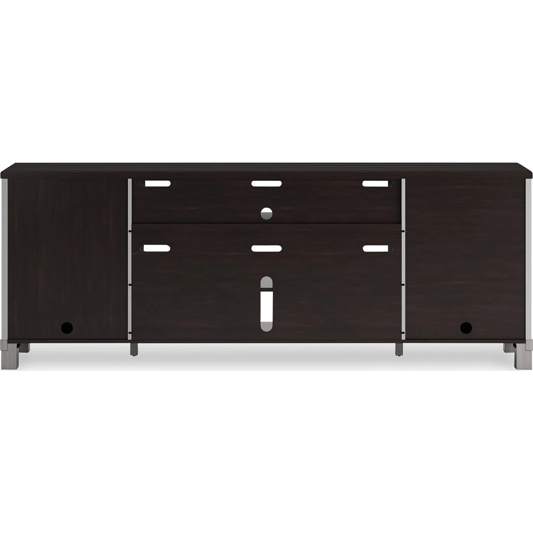 Darborn TV Stand - Gray/Brown - Image 5